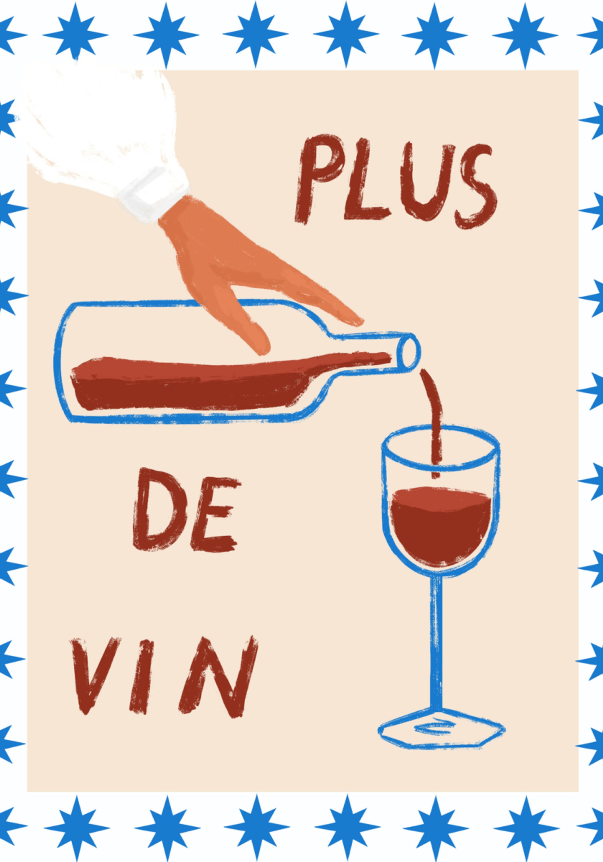 Wijn giet genot