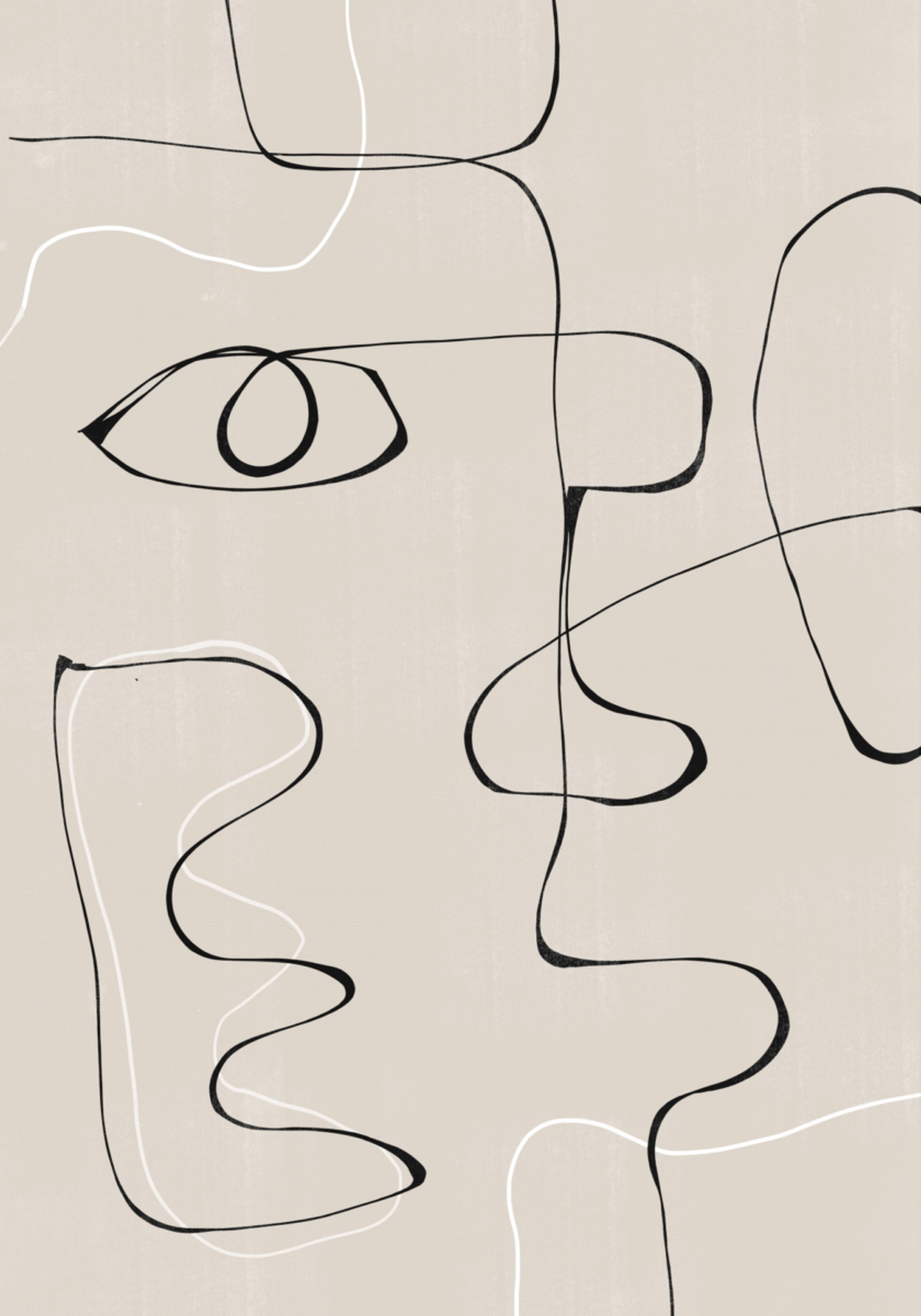 Abstract gezichtslandschap