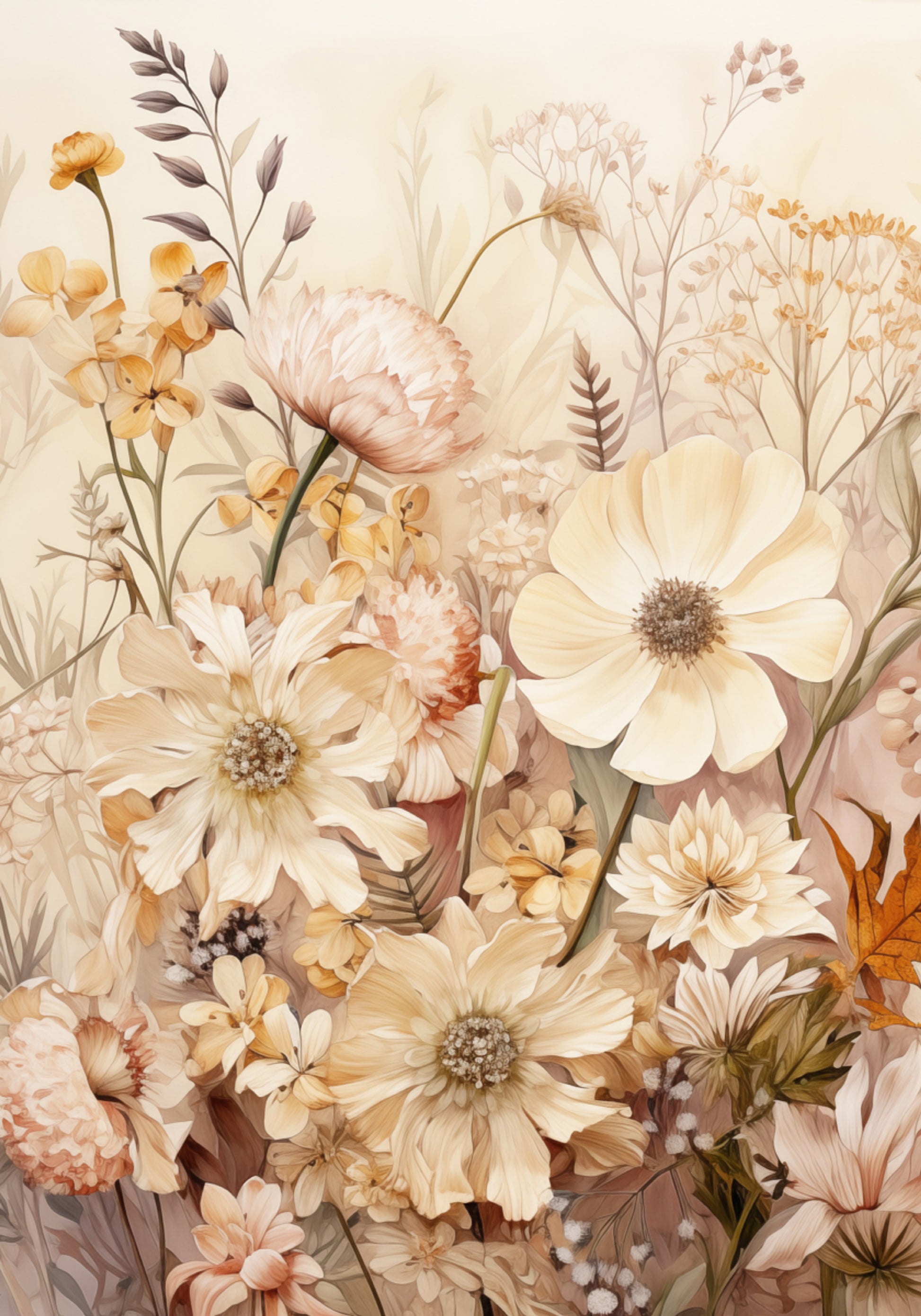 Warme bloementuin