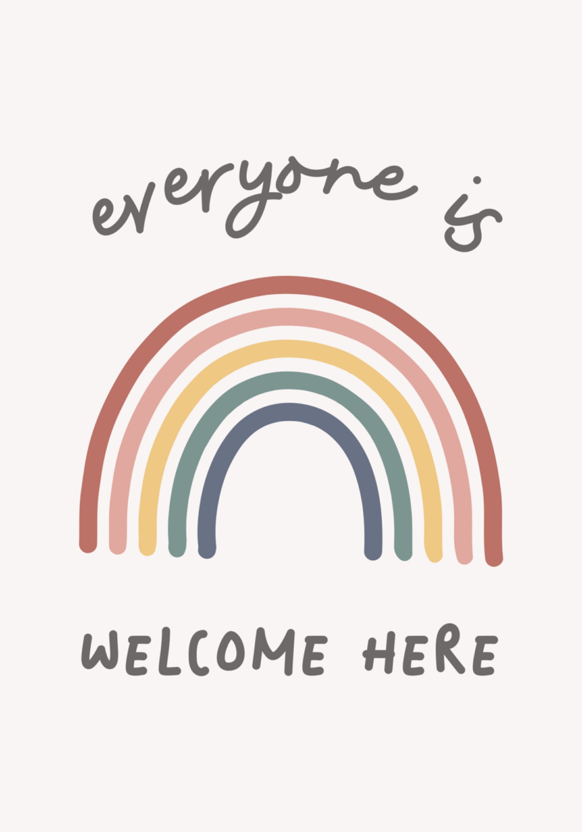 Iedereen welkom Regenboog