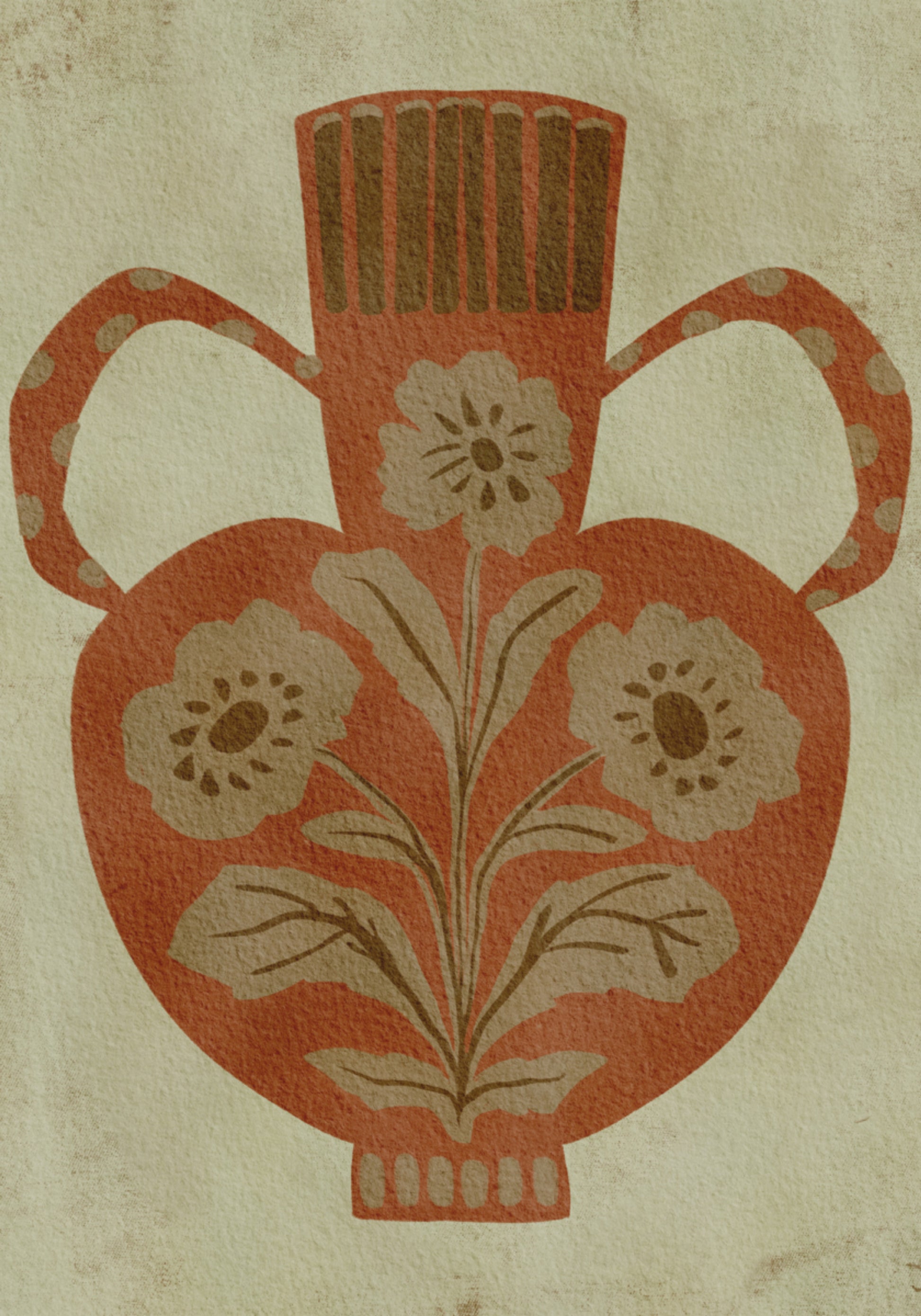 Rustieke bloemenvaas
