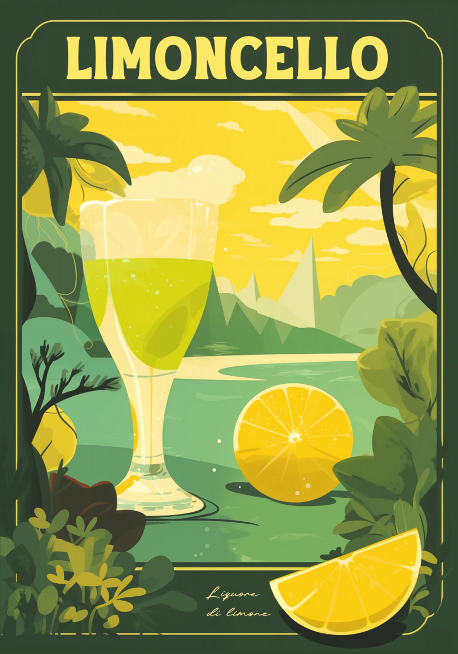 Limoncello-citroenlandschap
