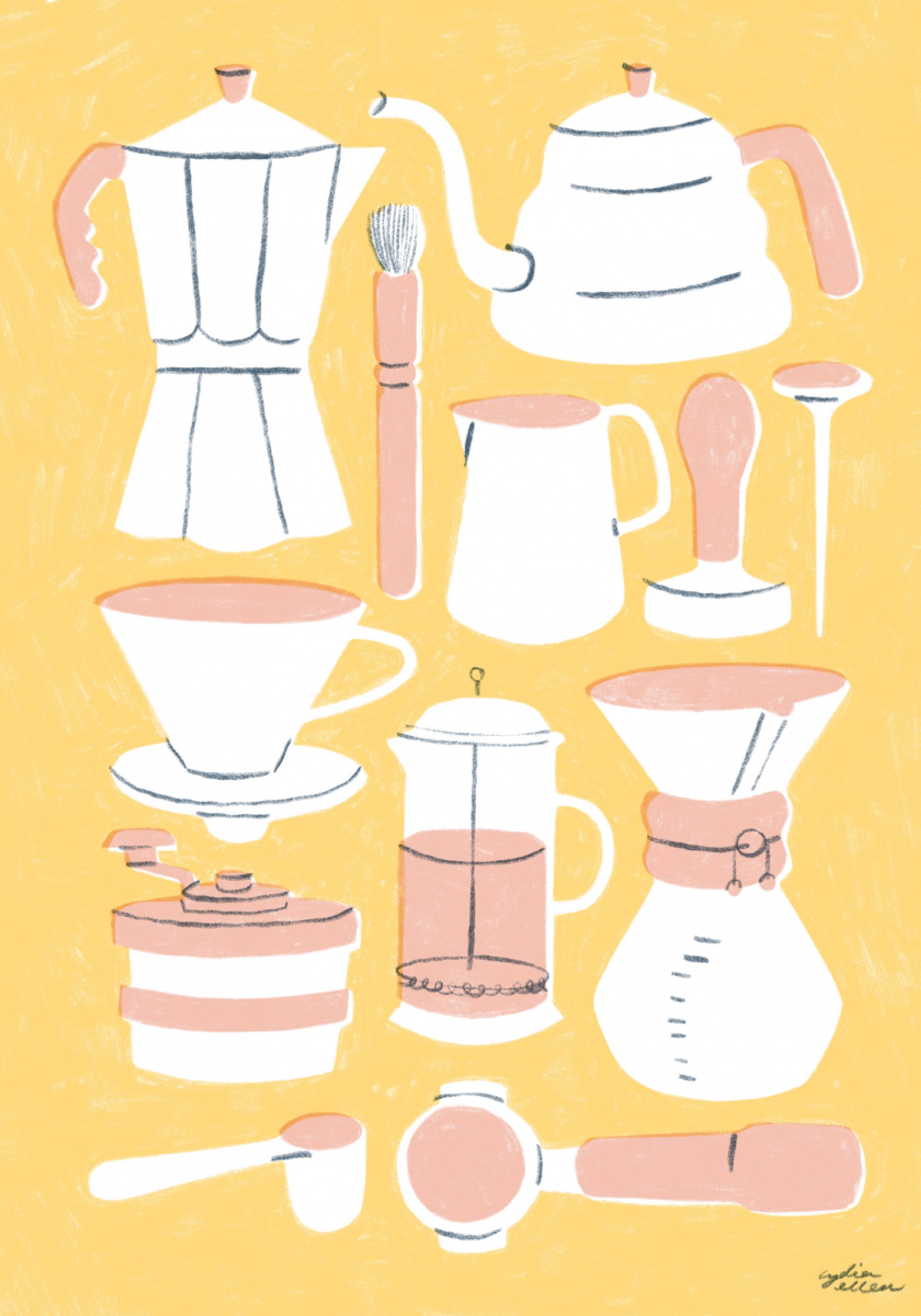 Benodigdheden voor het zetten van koffie
