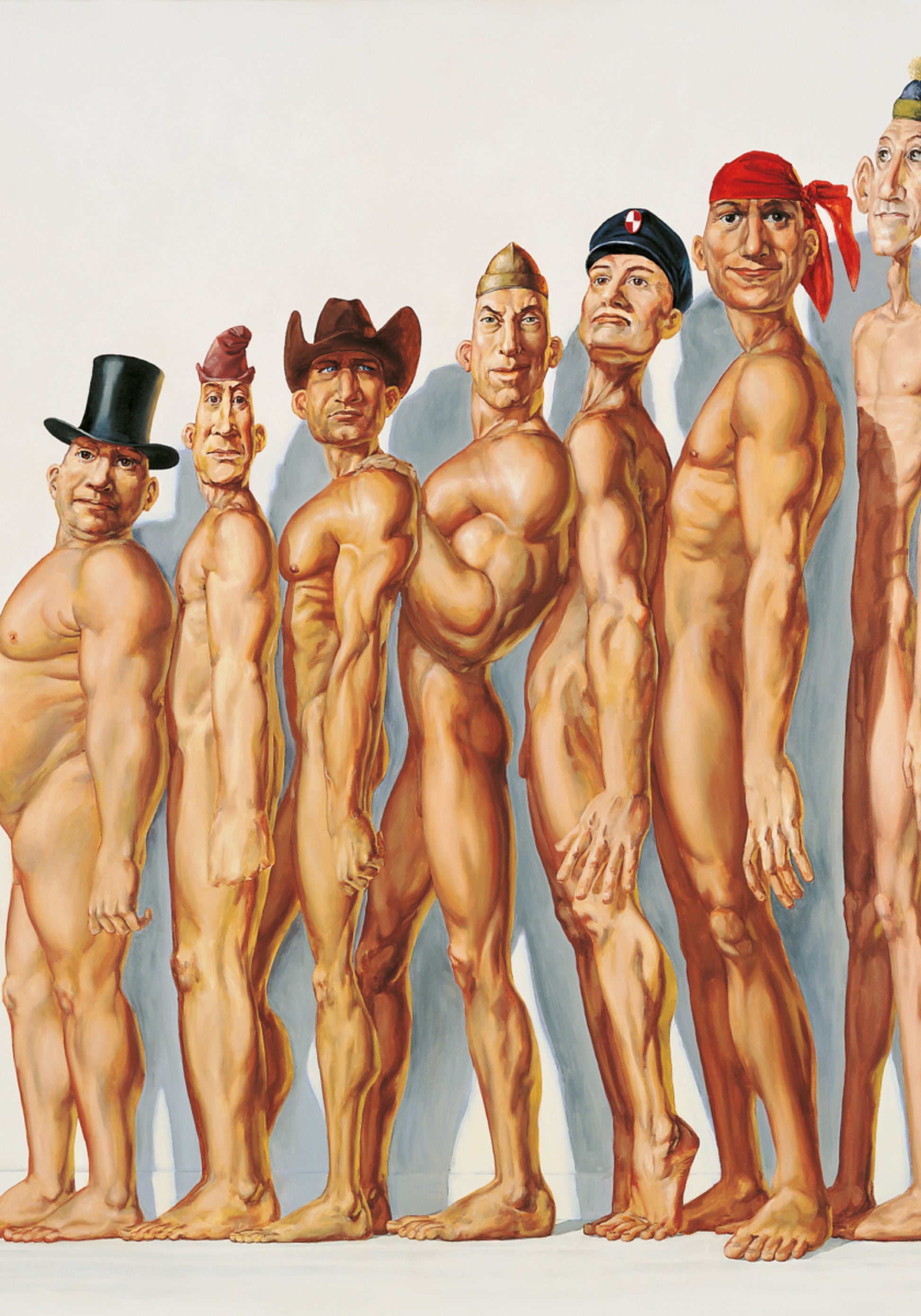Gevarieerde mannelijke figuren