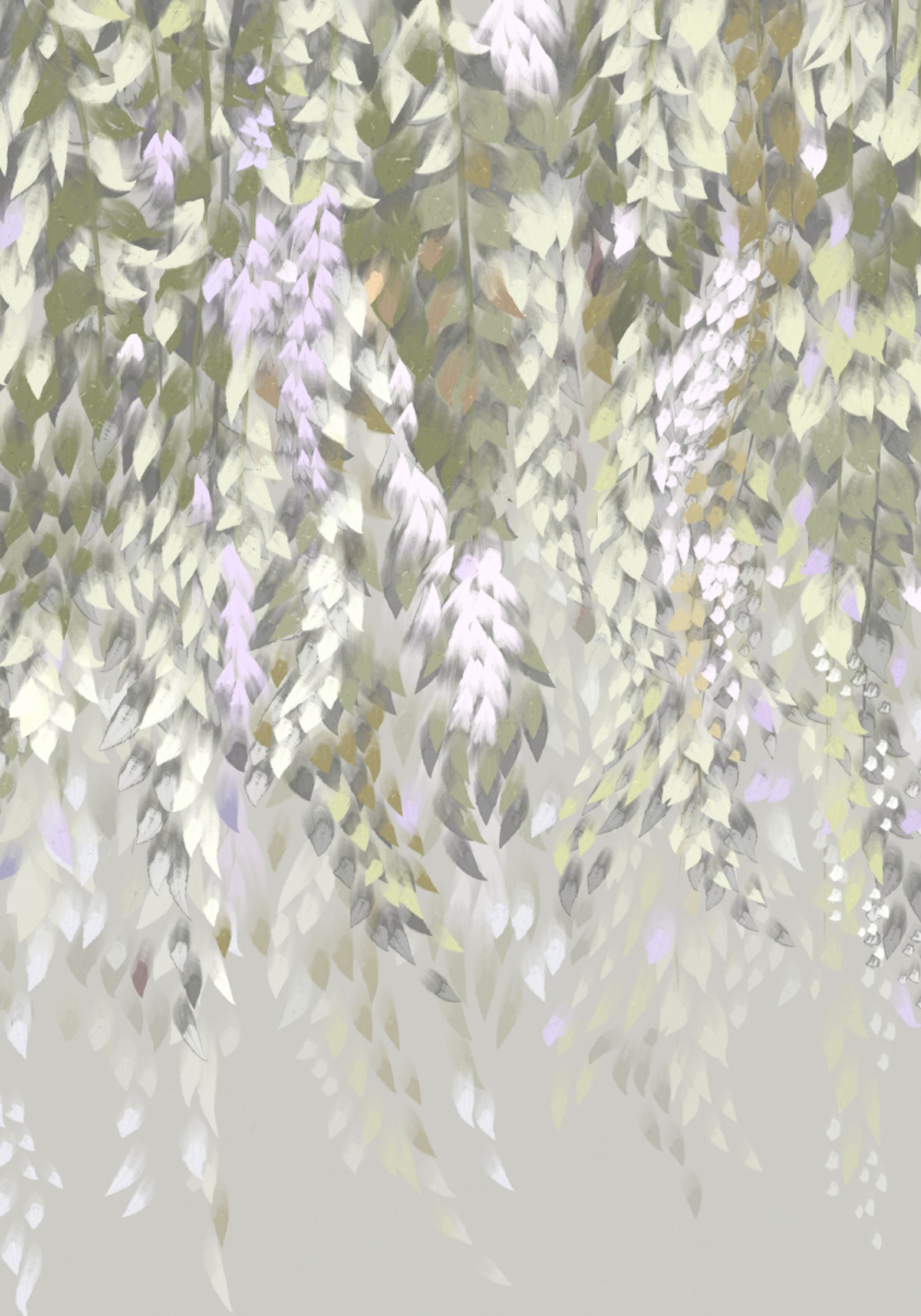 Pastelkleurige Wisteria-bloesems