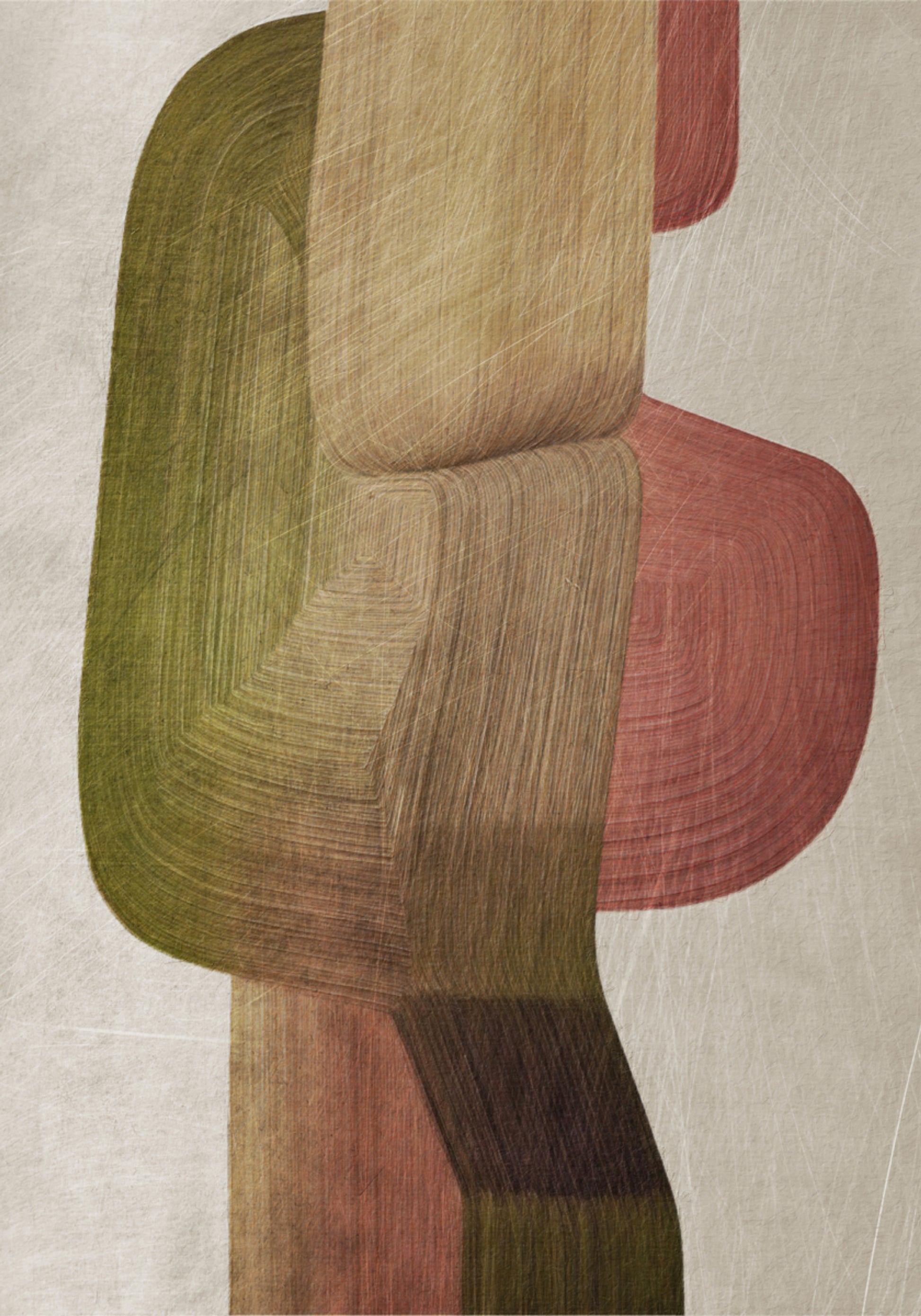 Aardse abstracte vormen