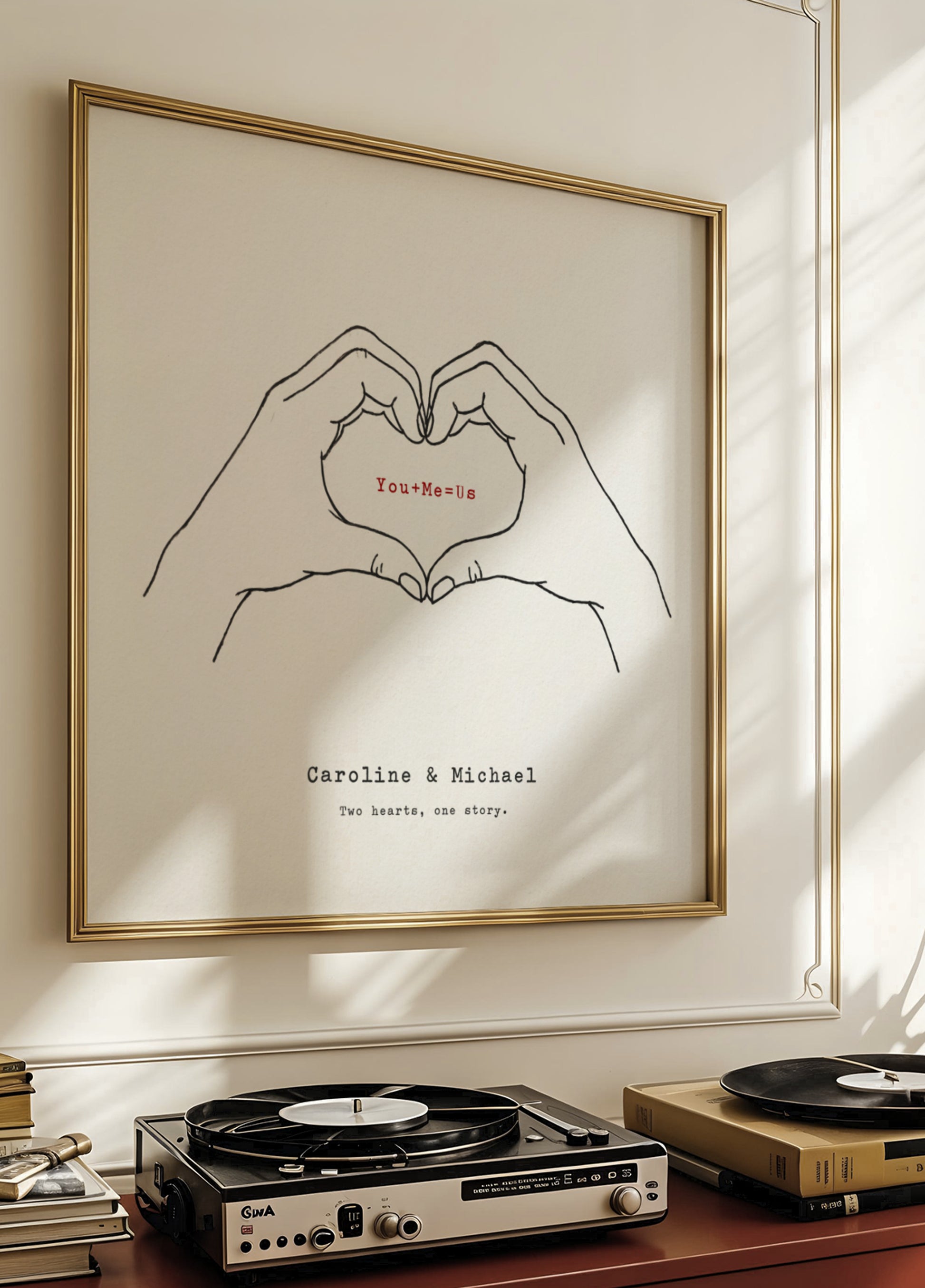 Minimale liefde handen kunst