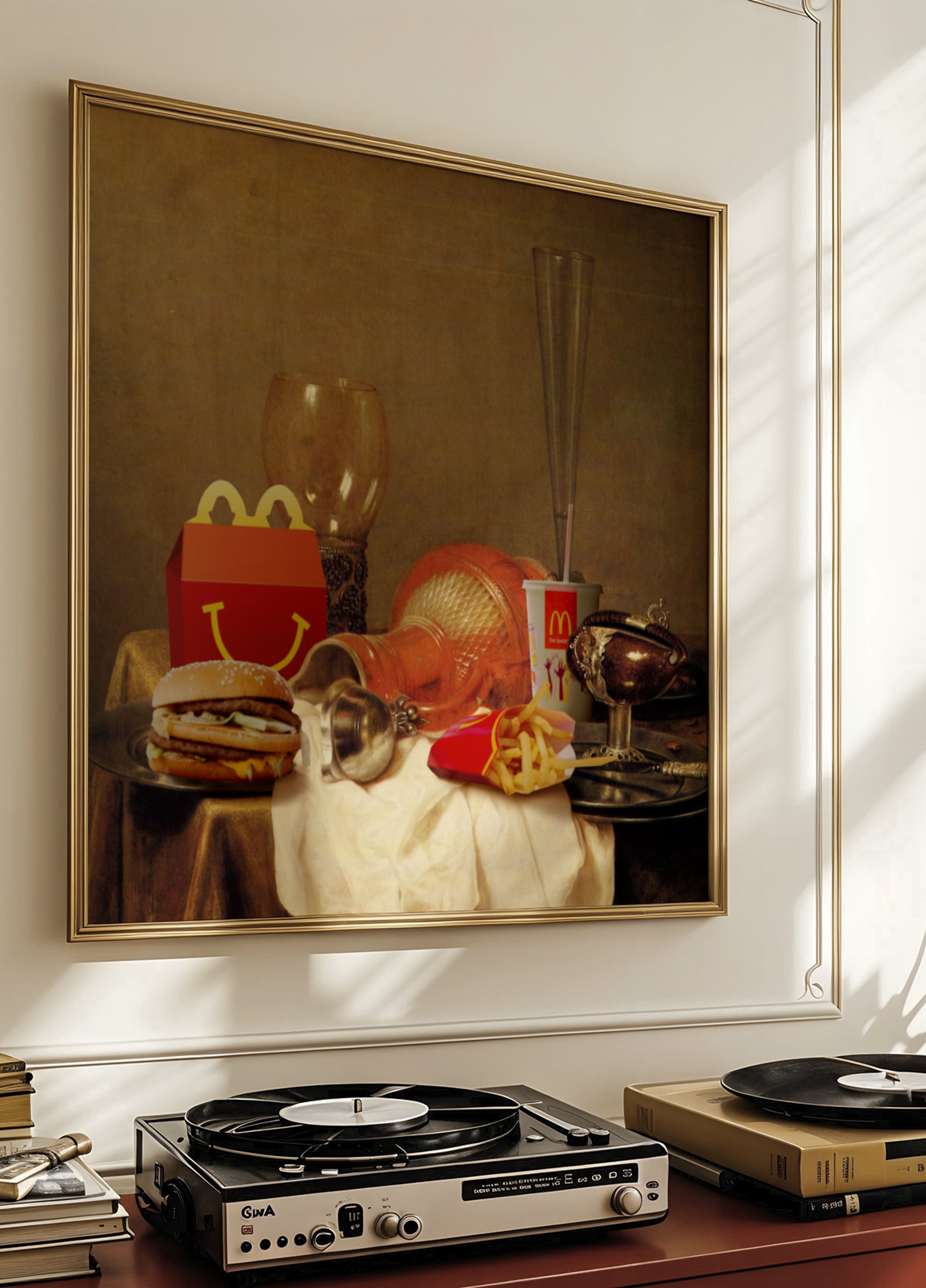 Weelderige fastfoodtafel