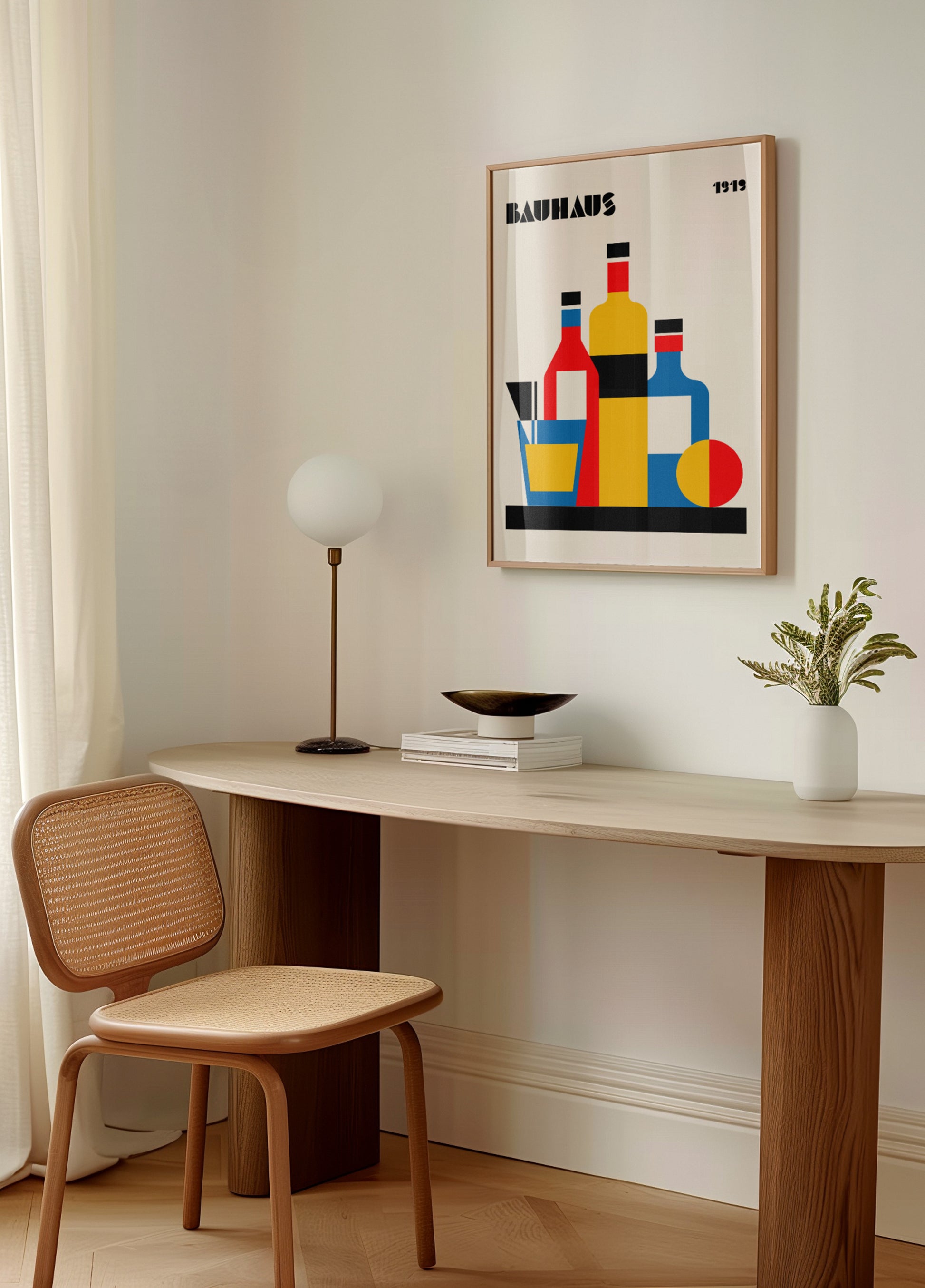 Bauhaus geometrisch stilleven