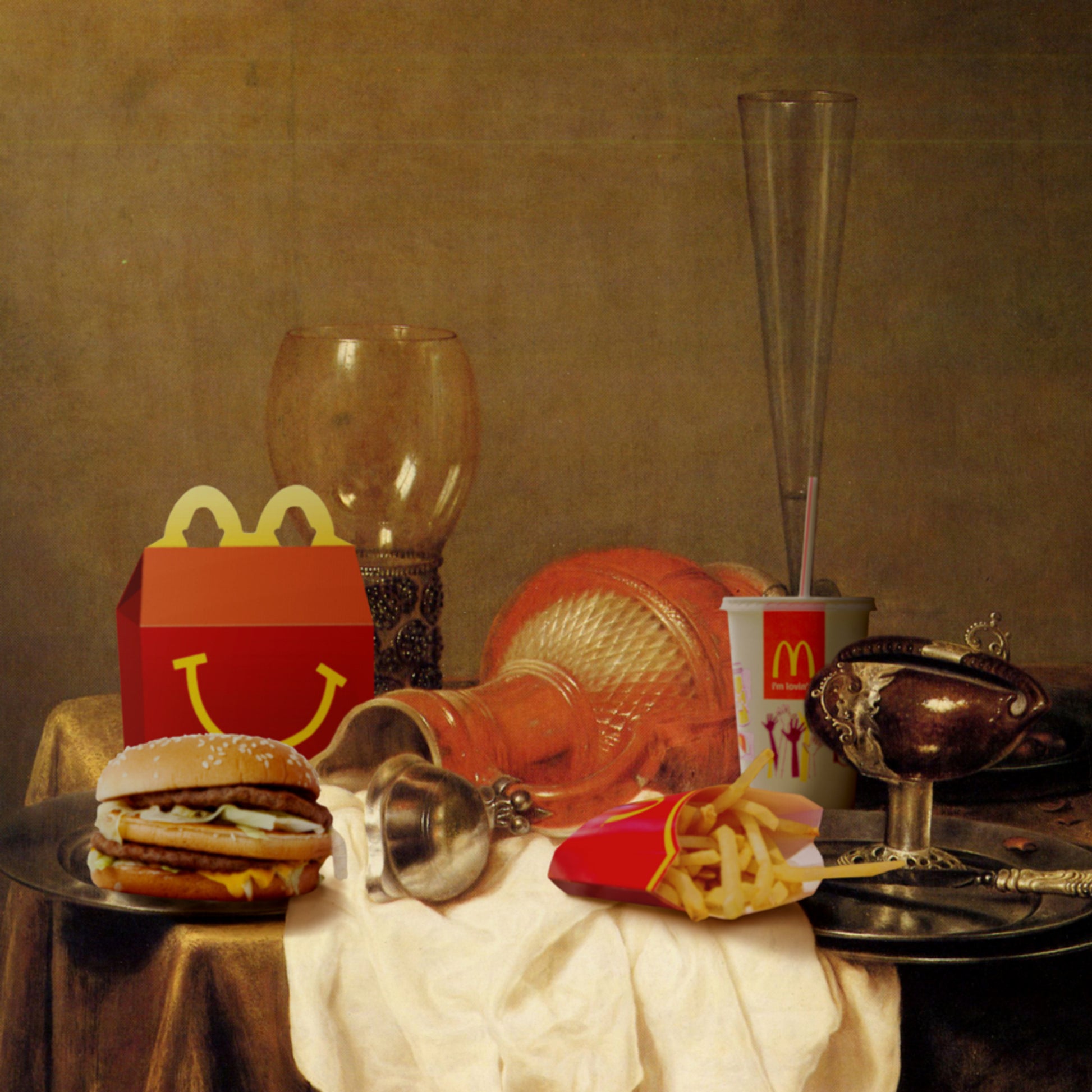 Weelderige fastfoodtafel