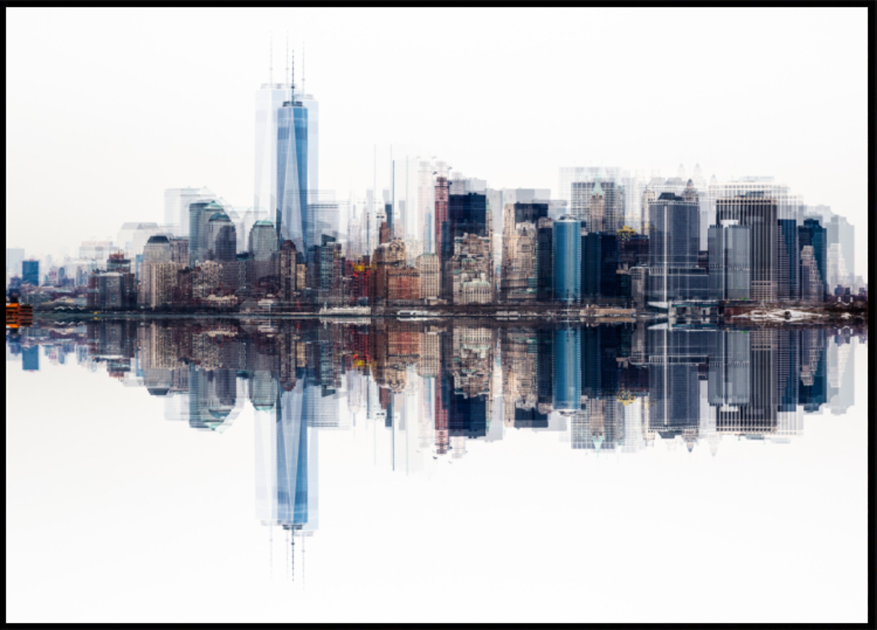 De abstracte Horizon van Manhattan