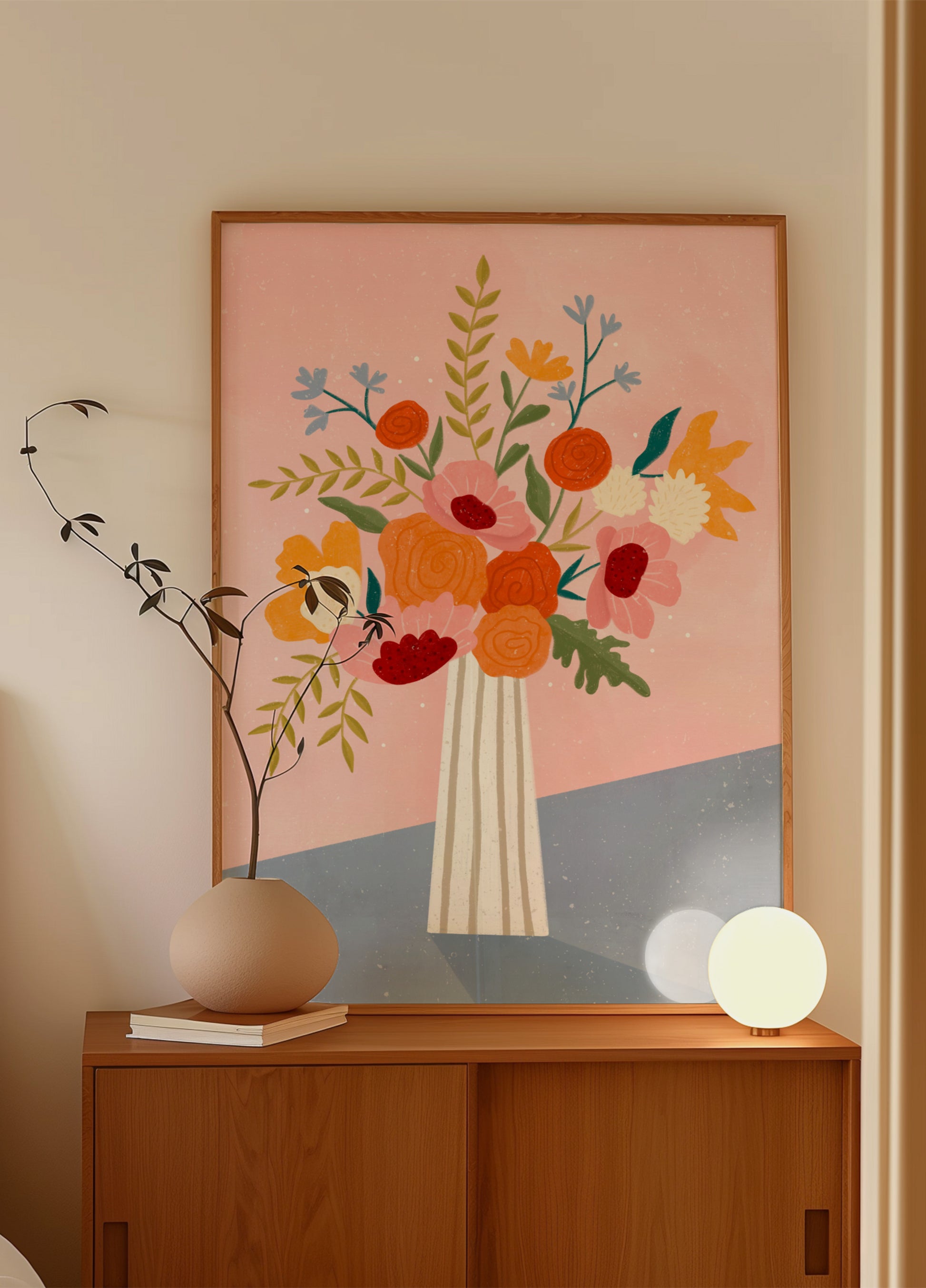 Moderne bloemstuk