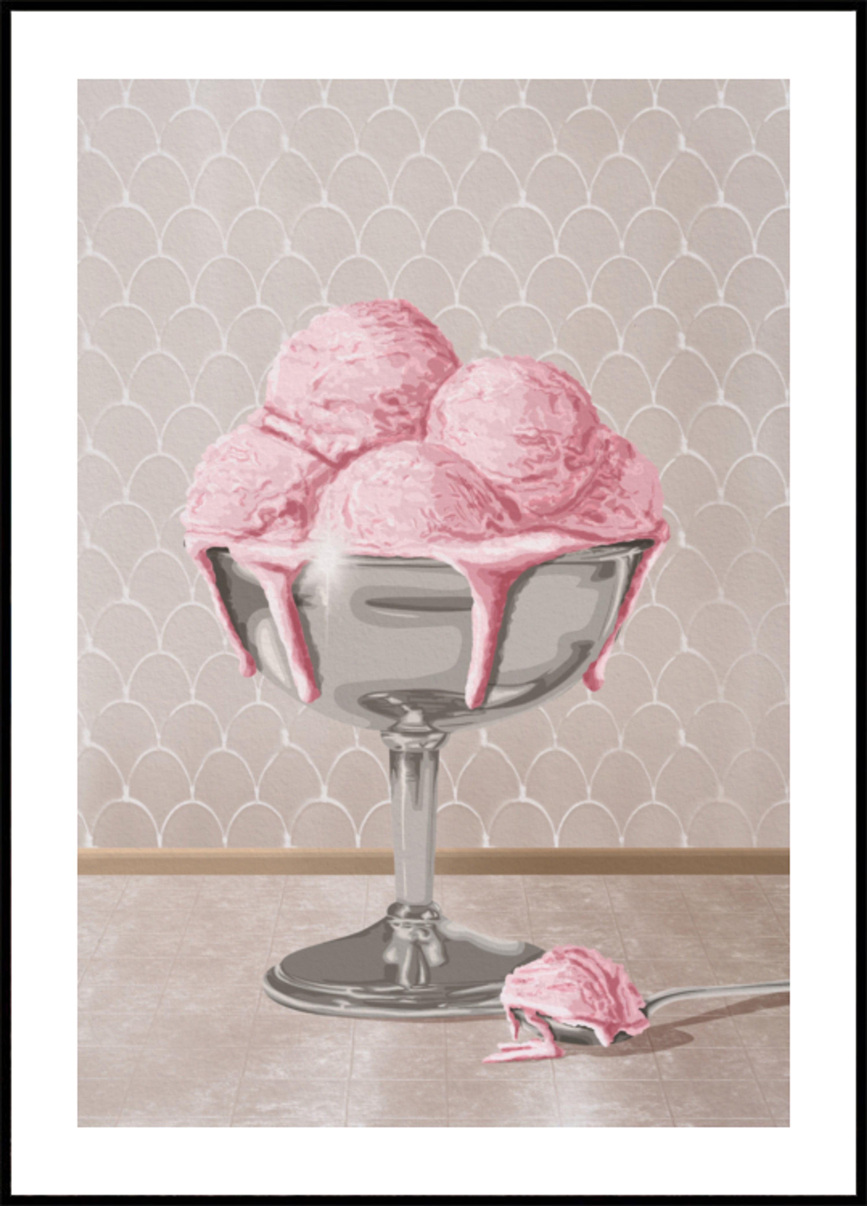 Zoete roze meltdown