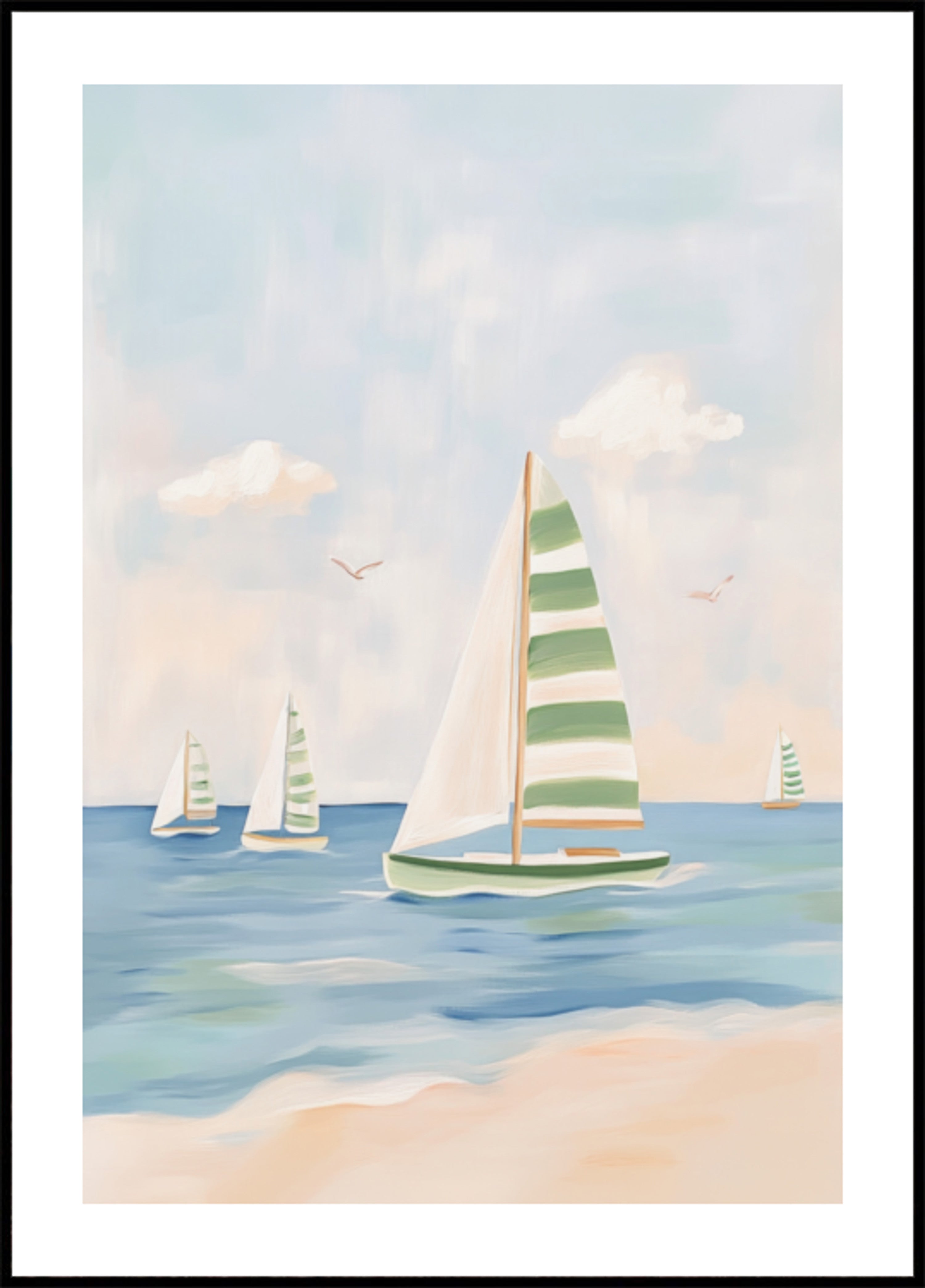 Zomer zeilboot rust
