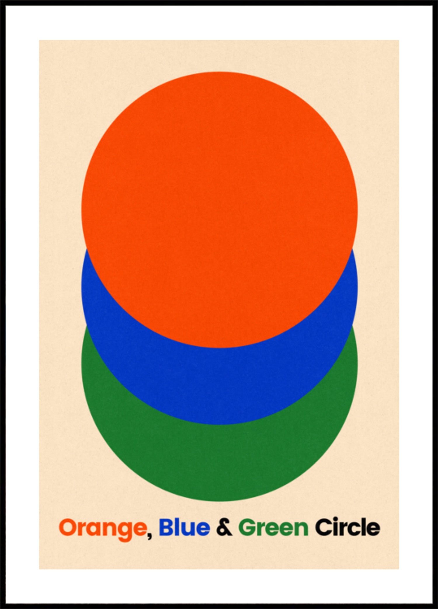 Oranje blauwgroene cirkels