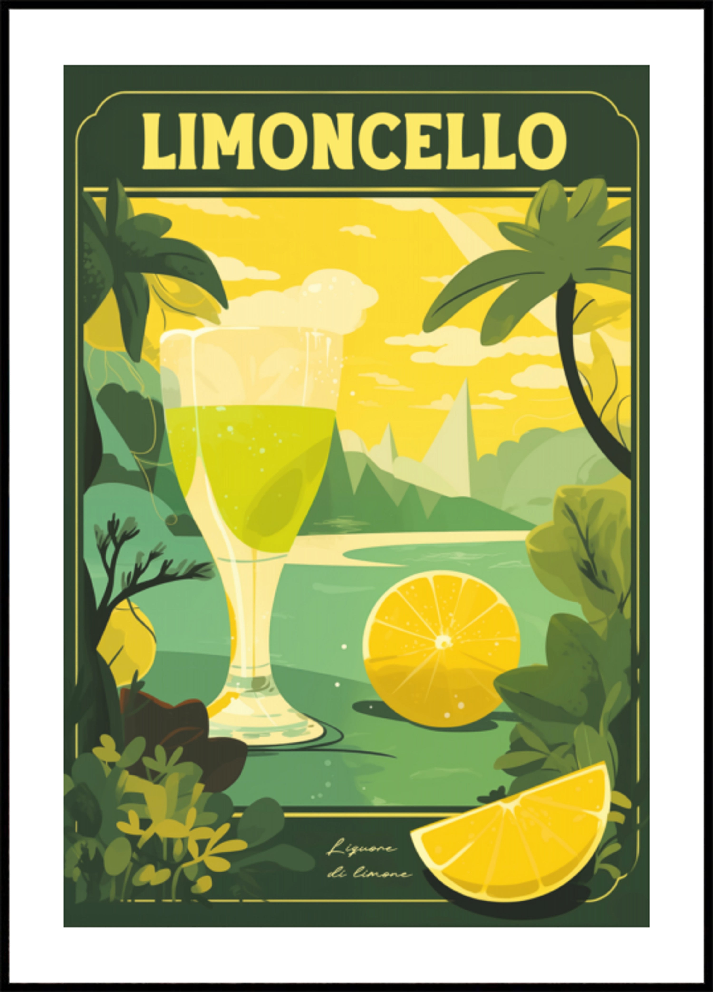 Limoncello-citroenlandschap