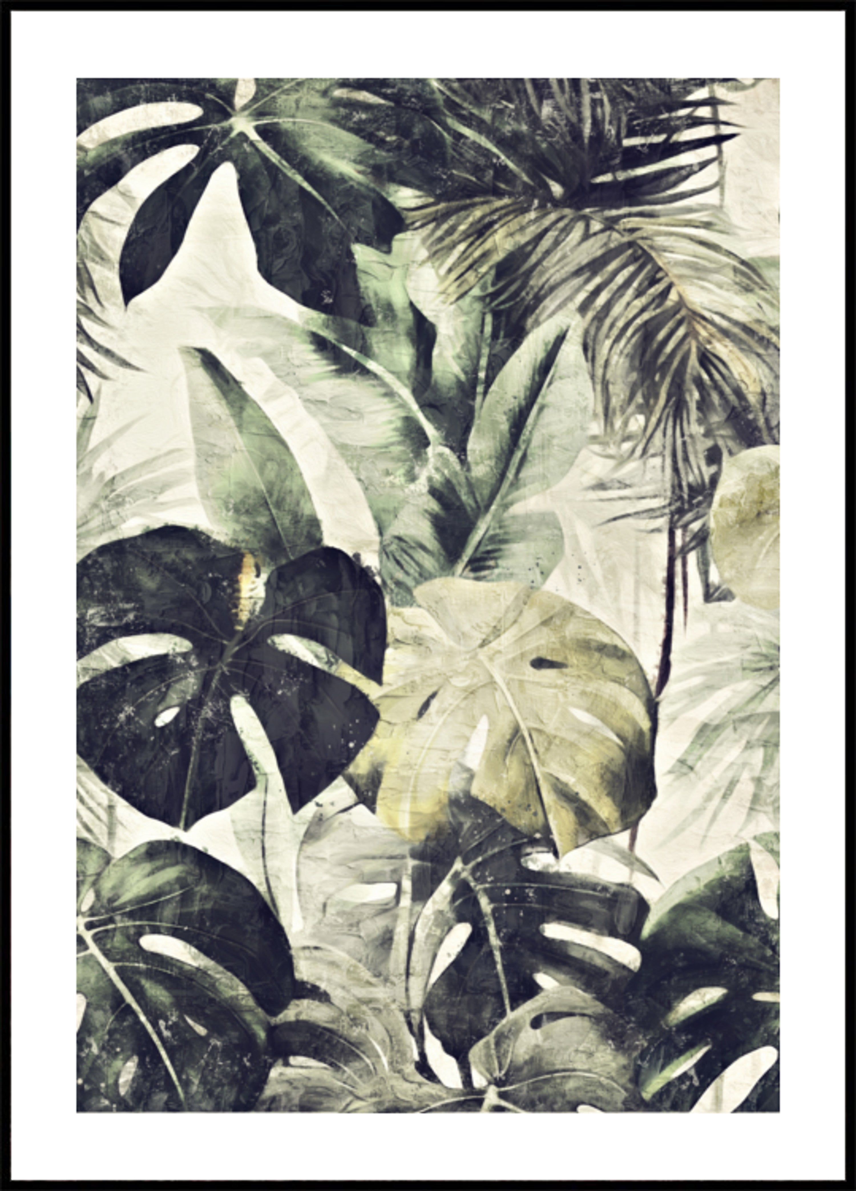 Vintage junglebladeren