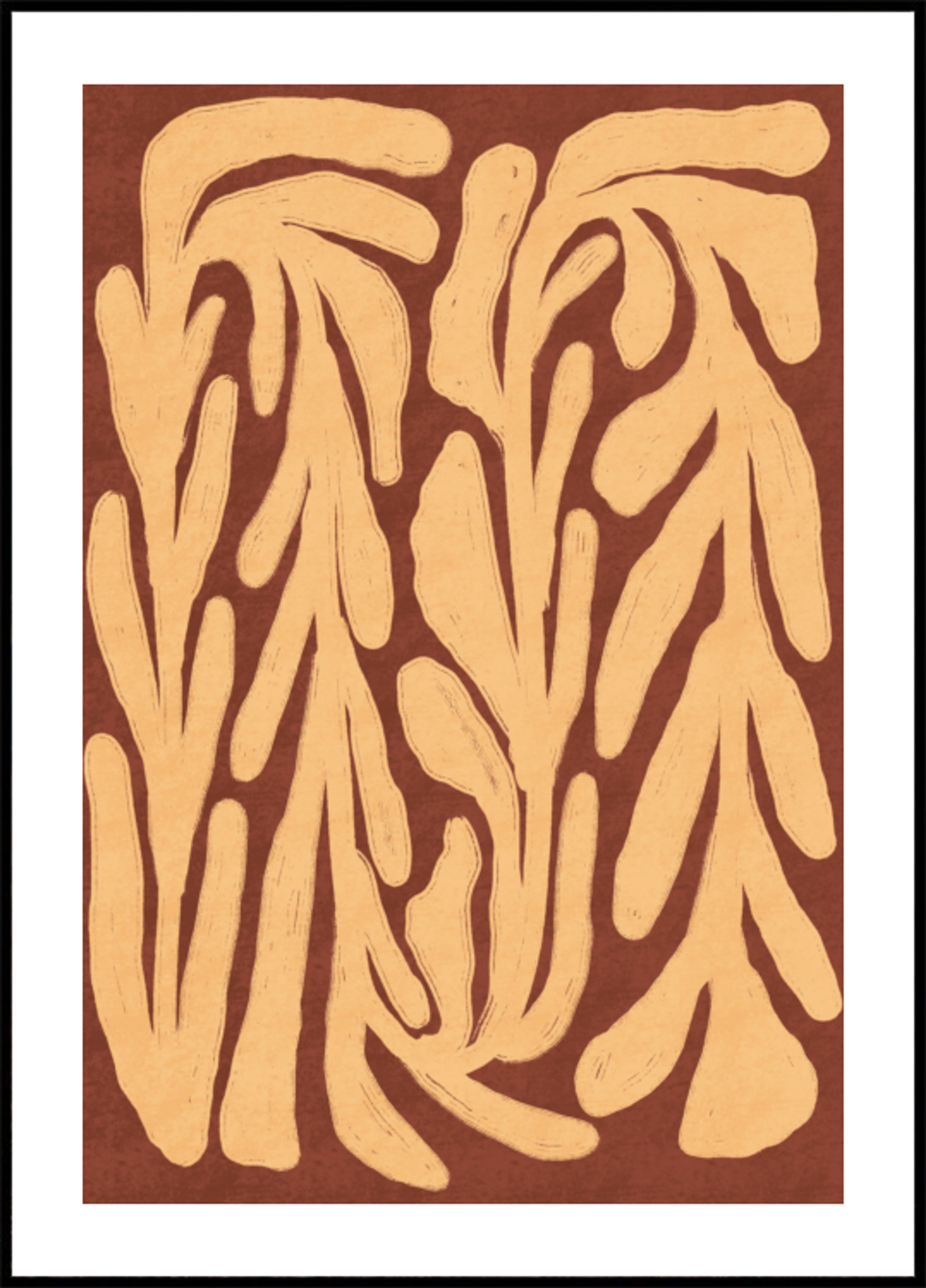 Terracotta bladpatroon