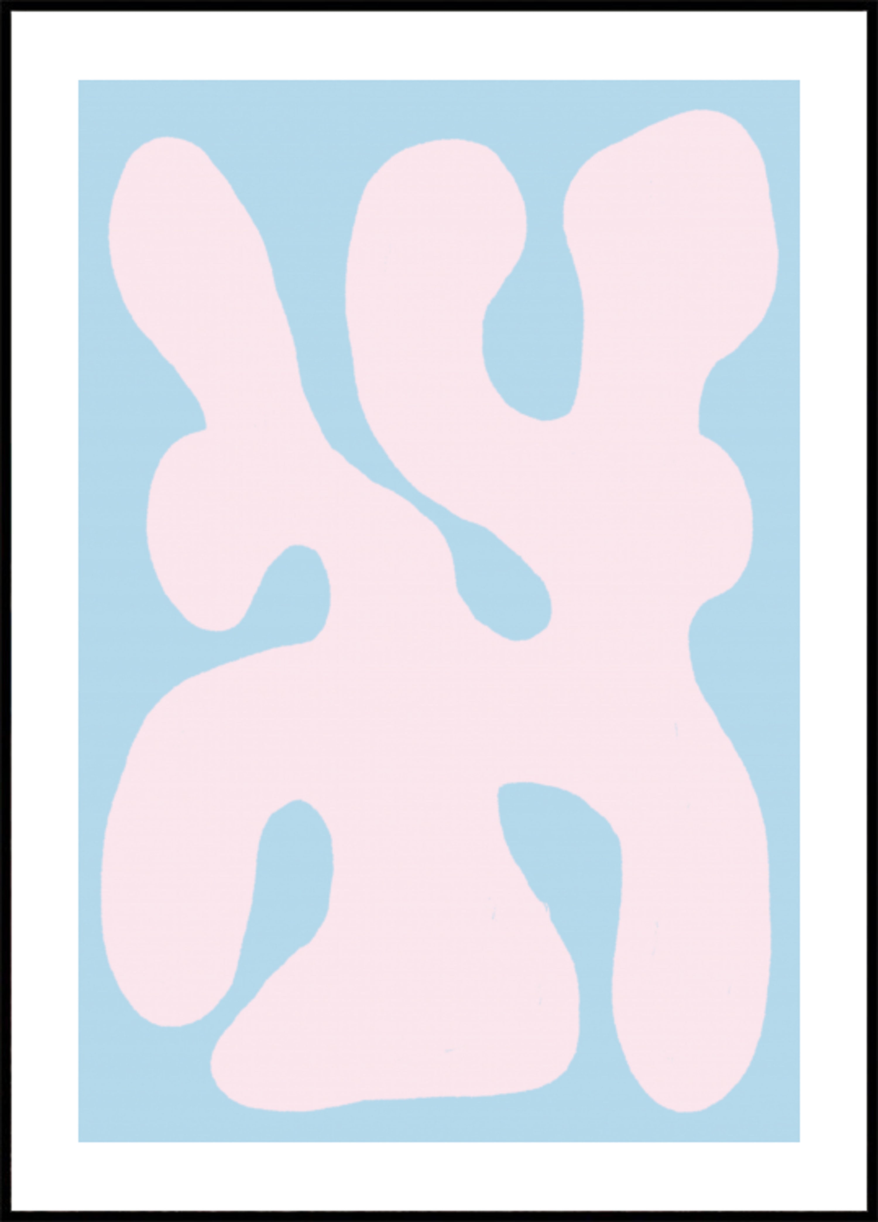Vloeibare pastel organische vorm