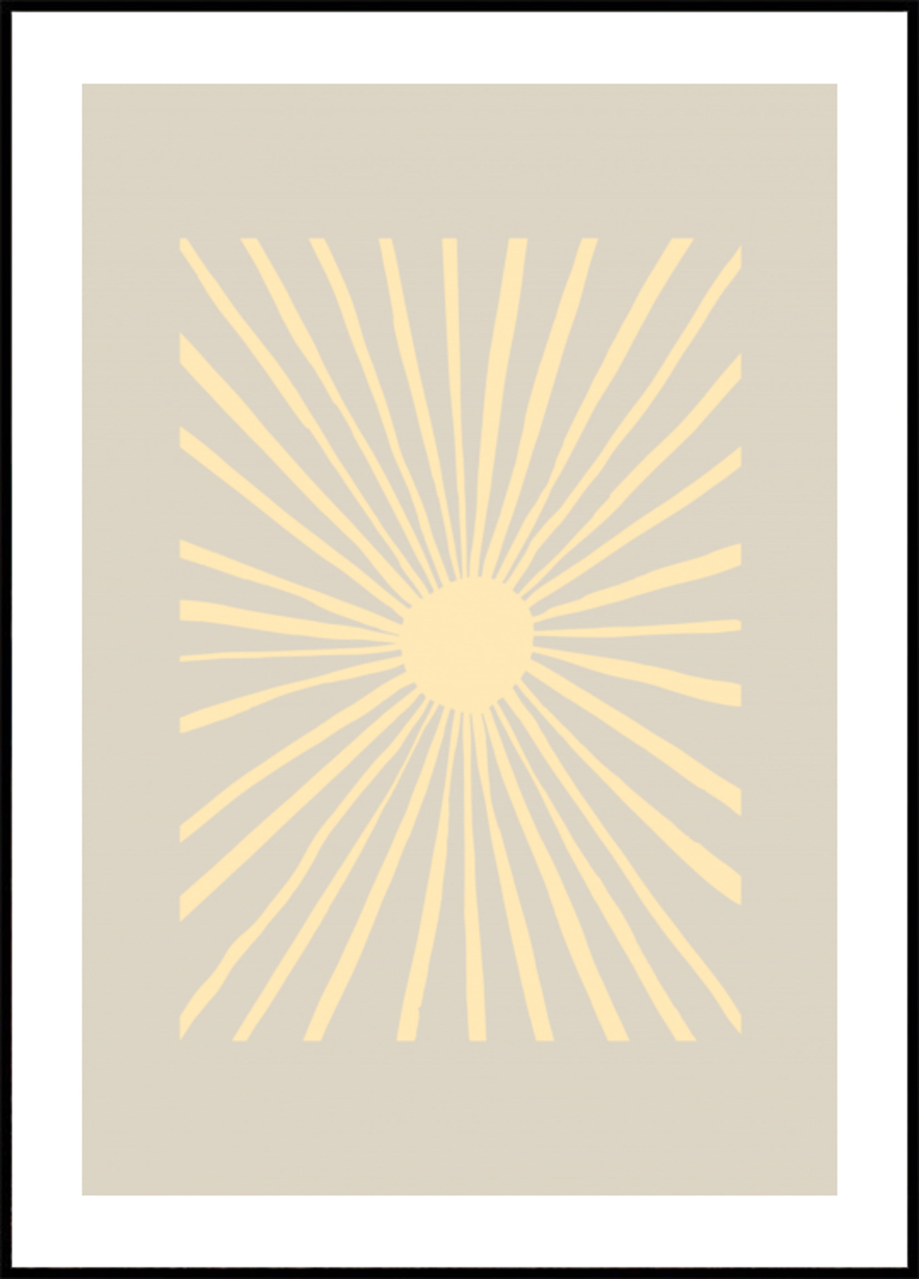 Abstracte zonnegloed