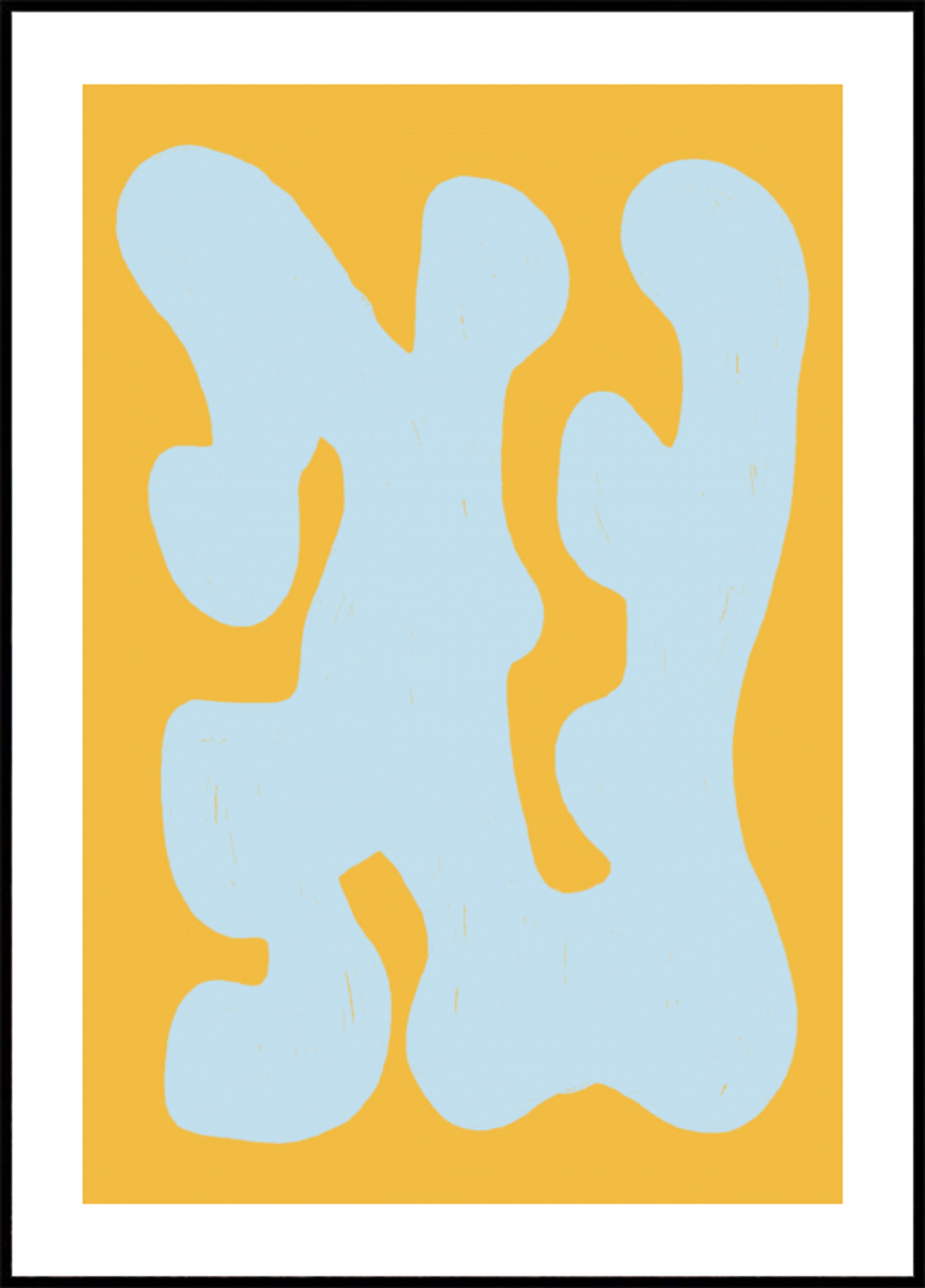 Vloeiende blauwe vormen