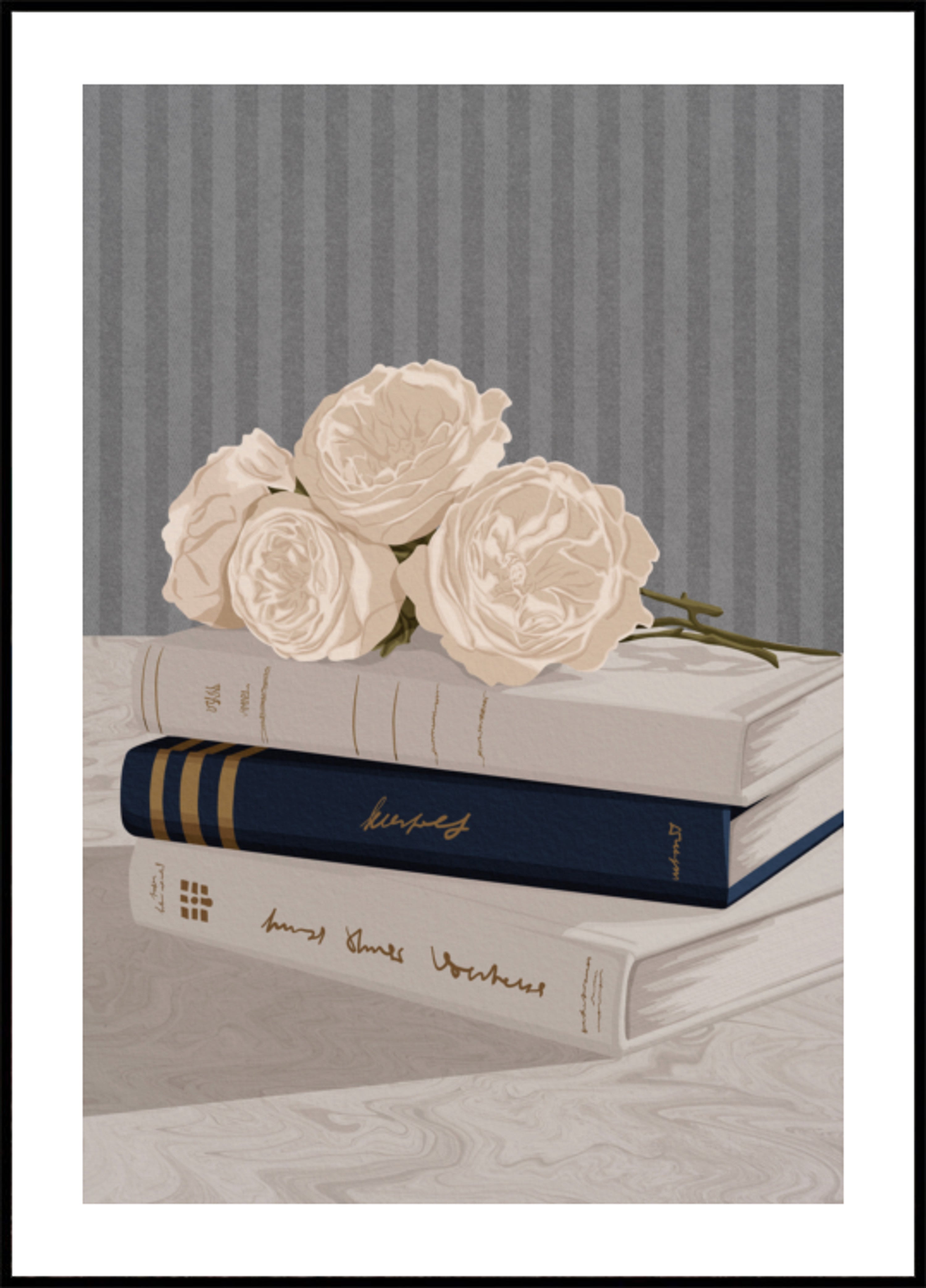 Zachte rozen en boeken