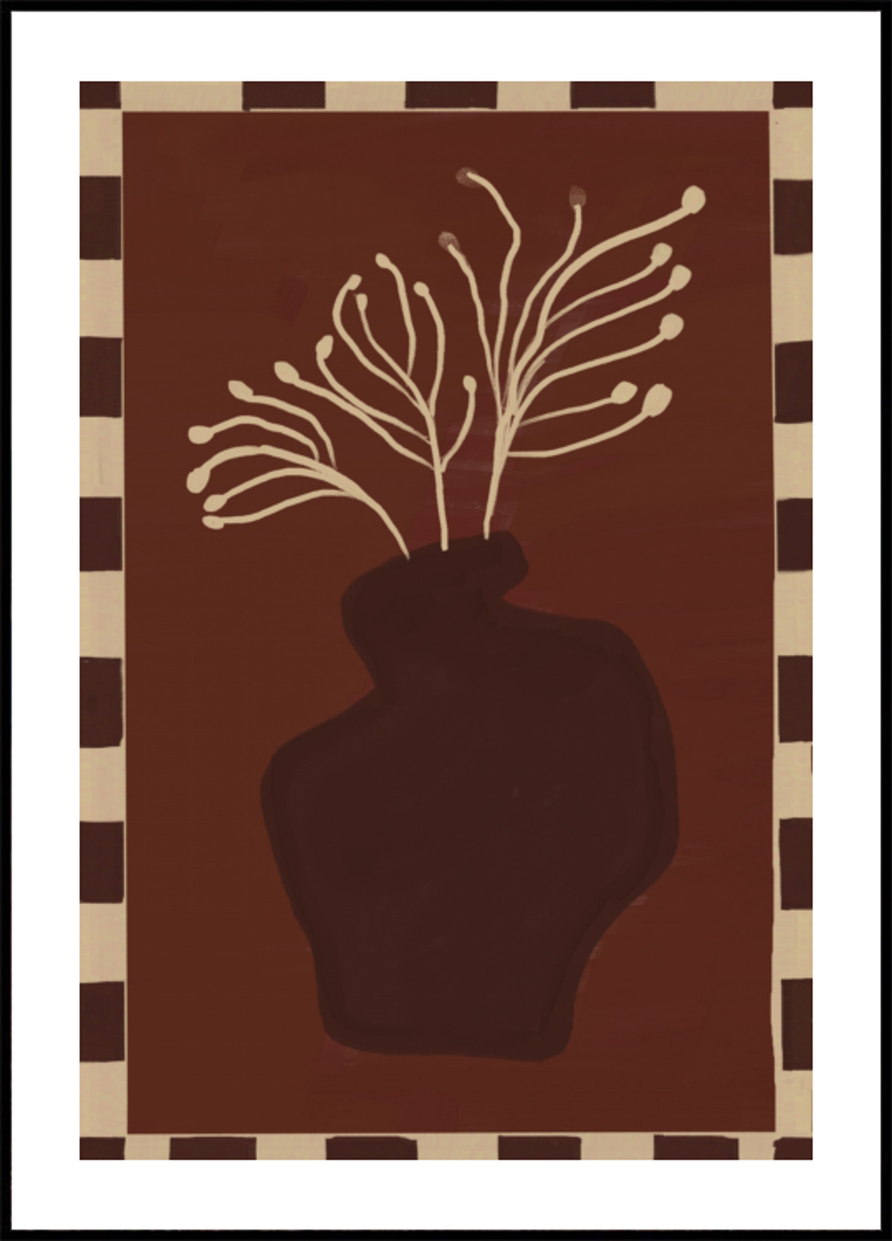 Minimalistische vaasplant