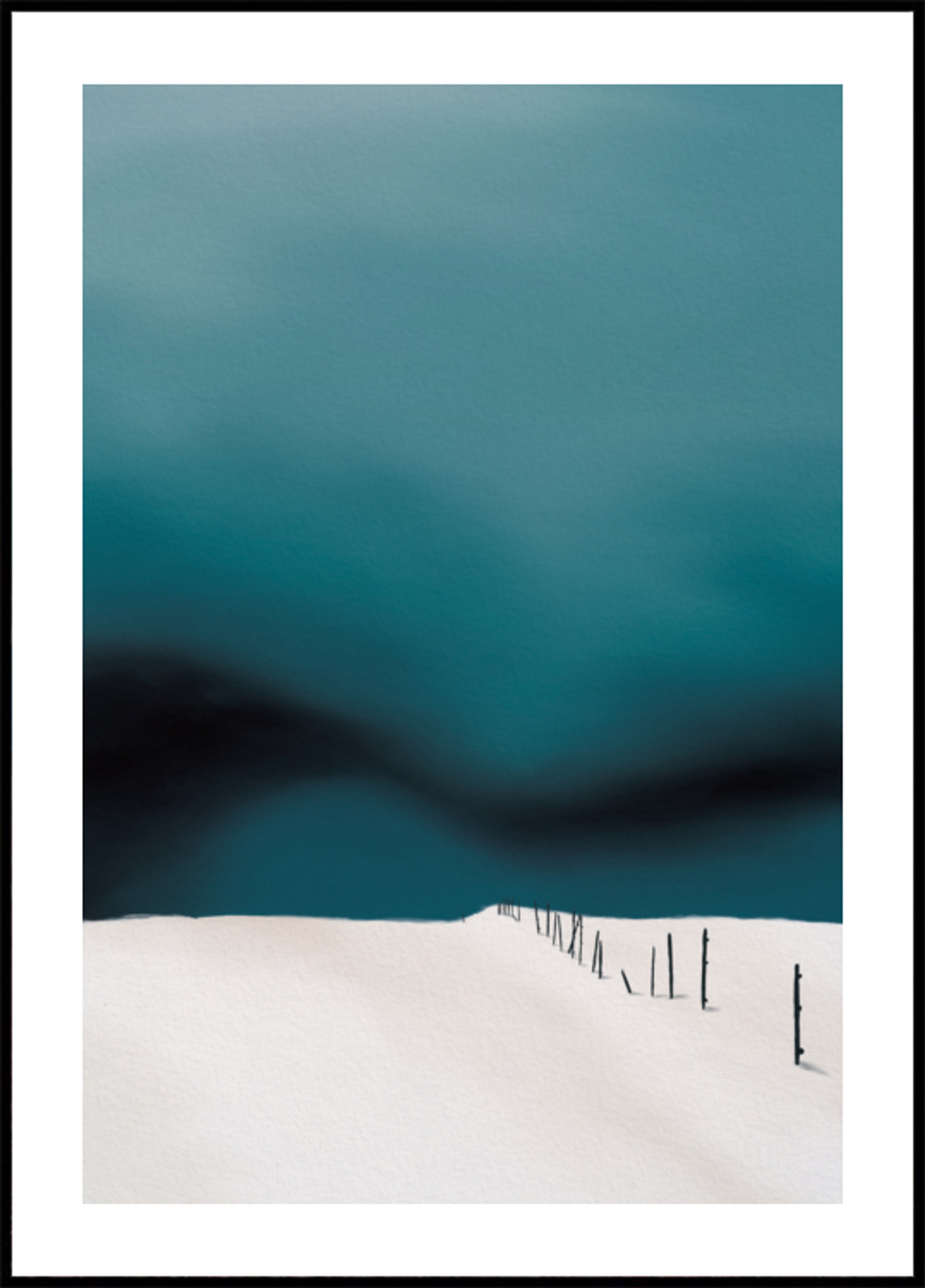 Minimaal winterlandschap