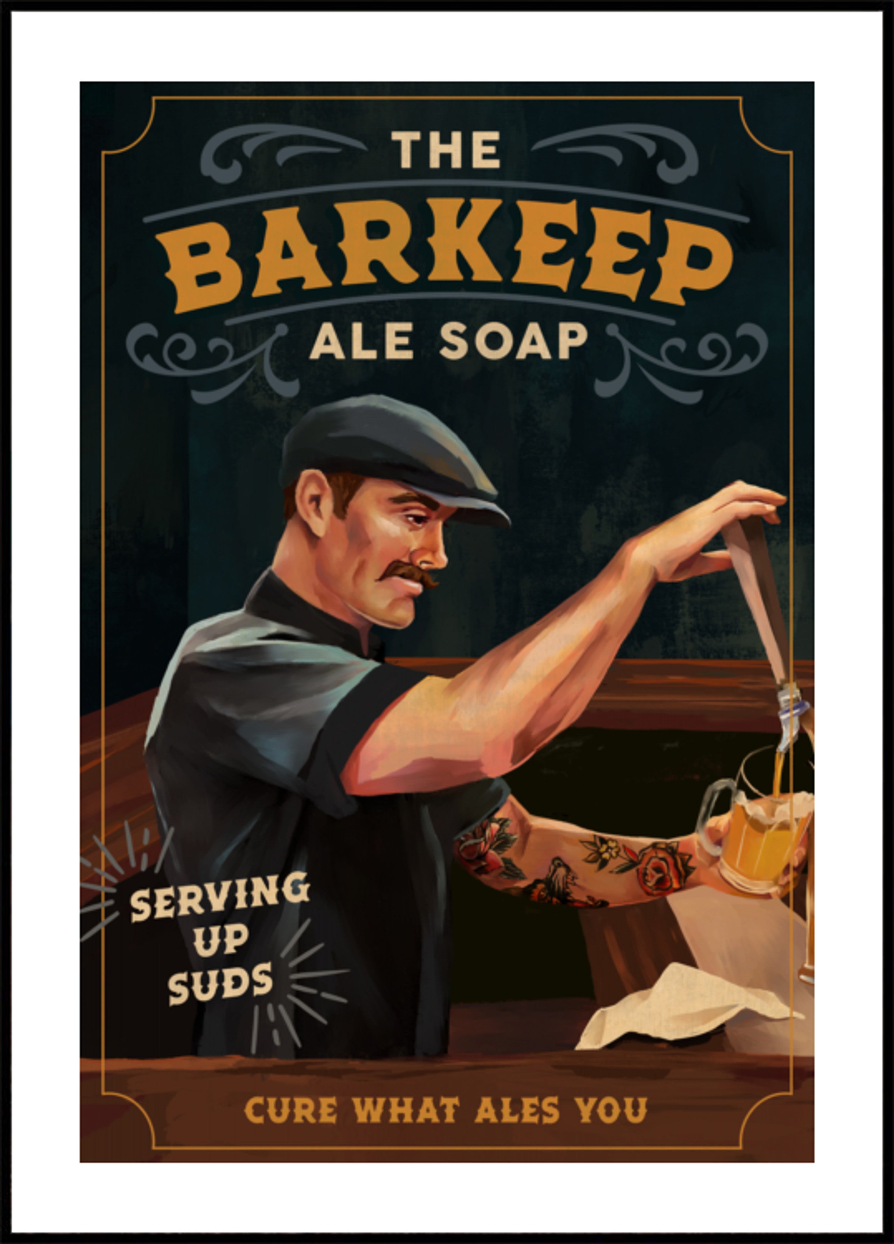 Barkeep-zeepposter 20x30
