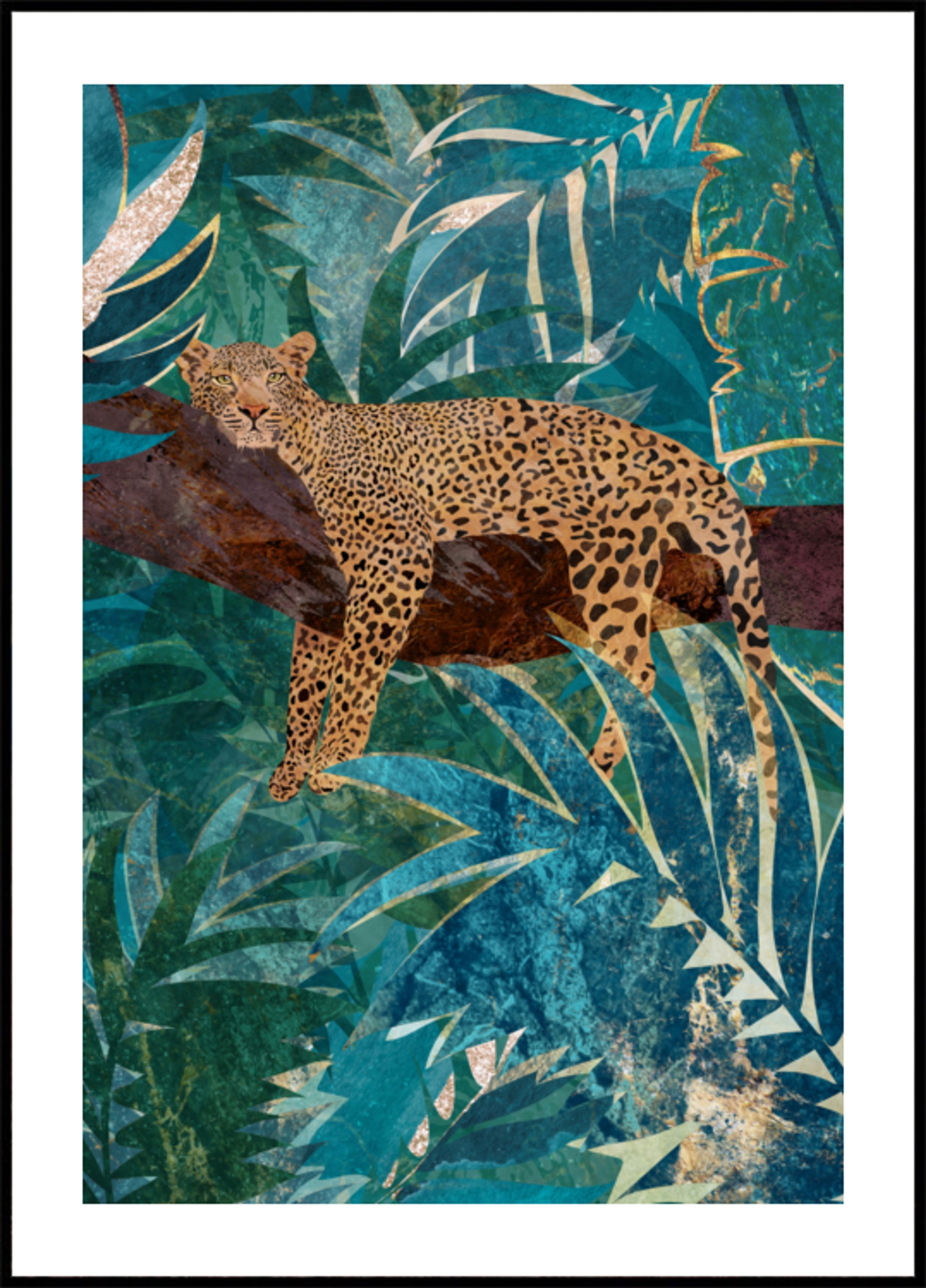 Blauwgroen jungleluipaard
