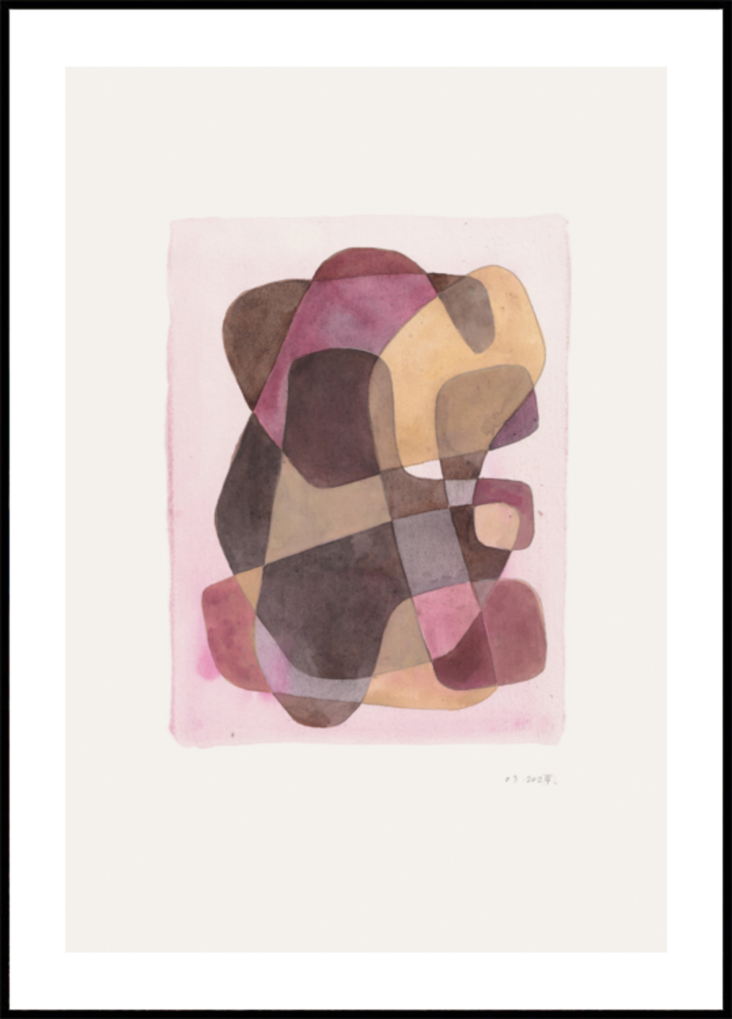Zachte organische abstractie
