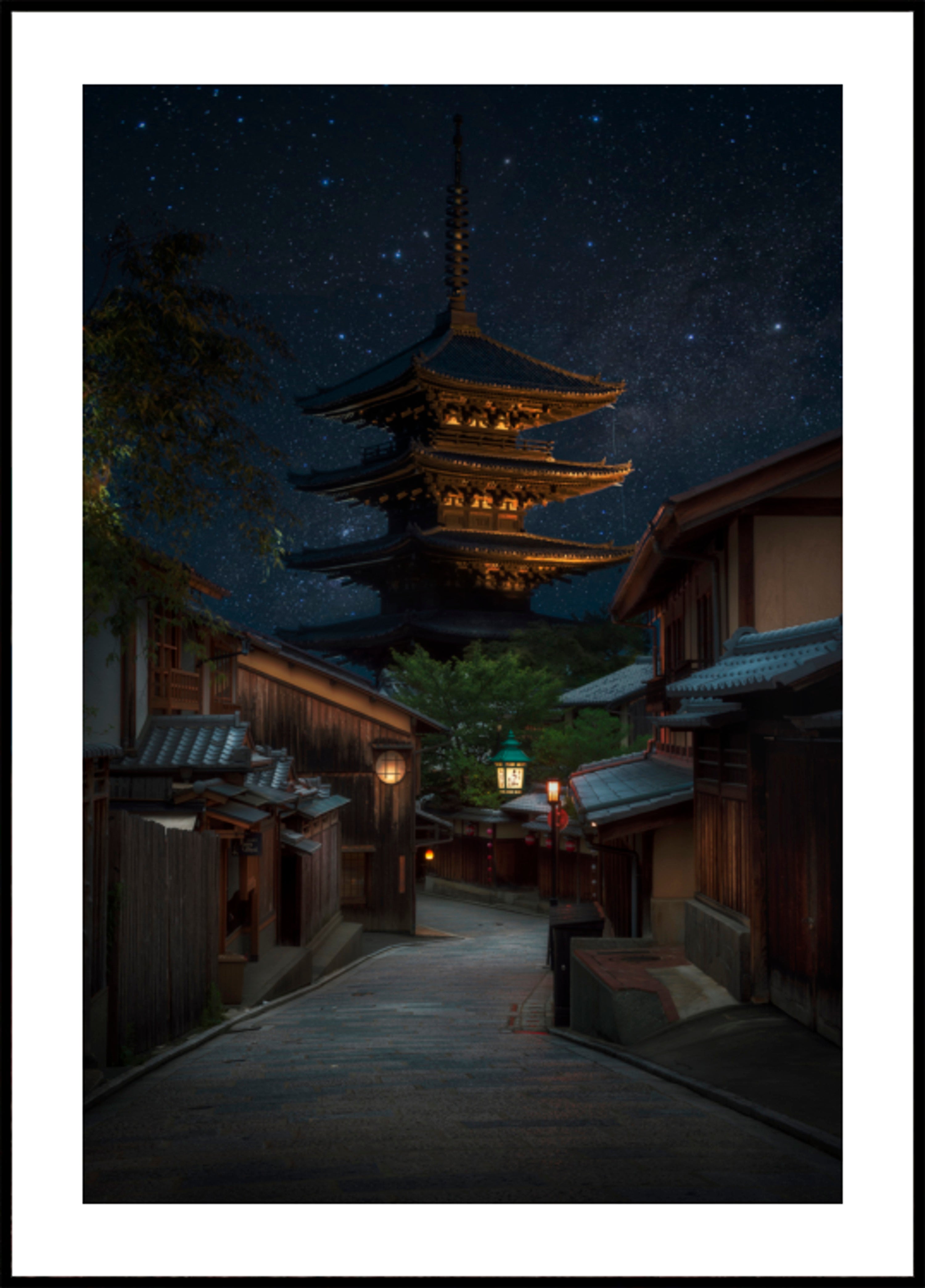 Kyoto Pagode Sterrennacht