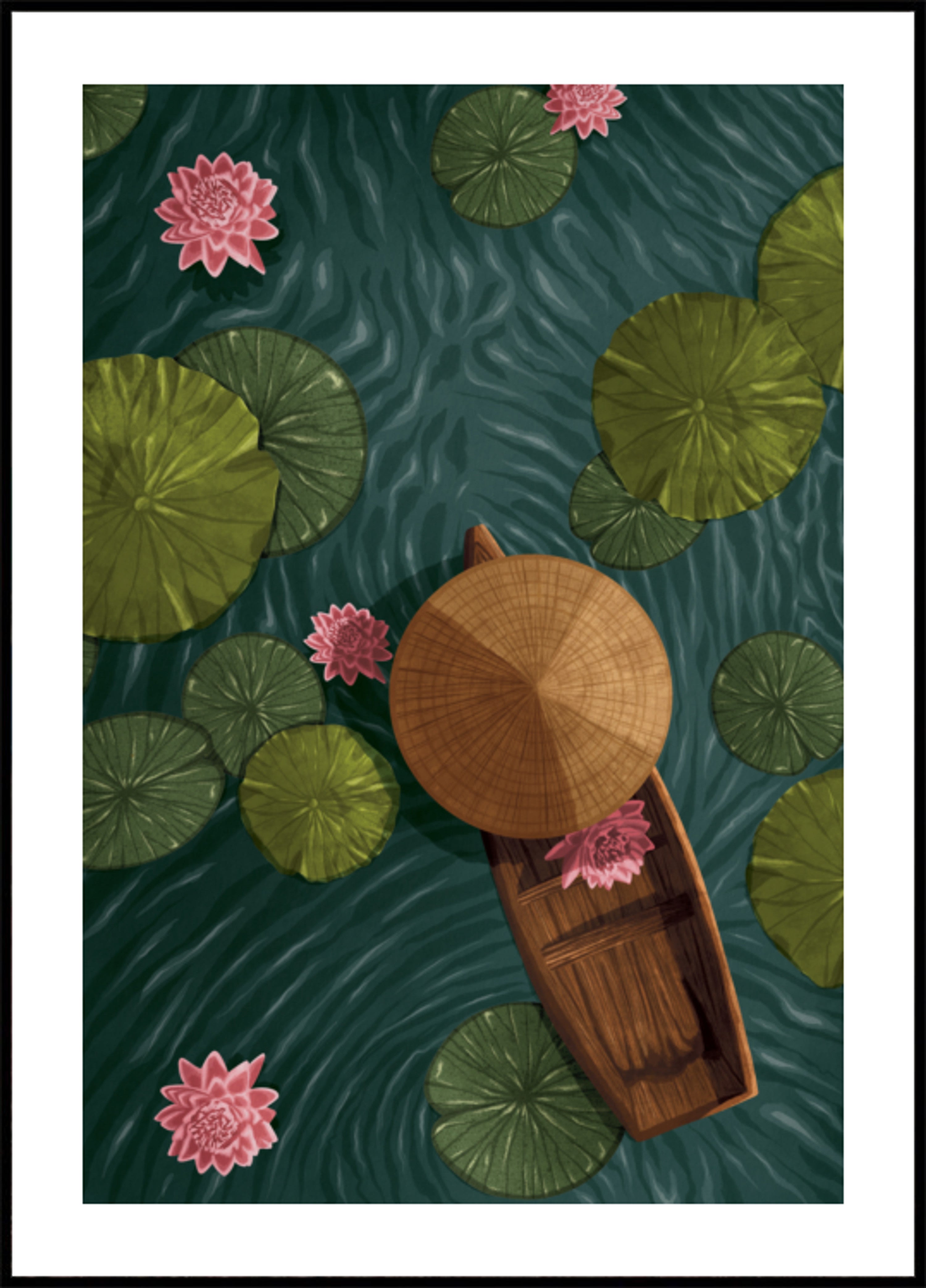 Rustige Lotusboot