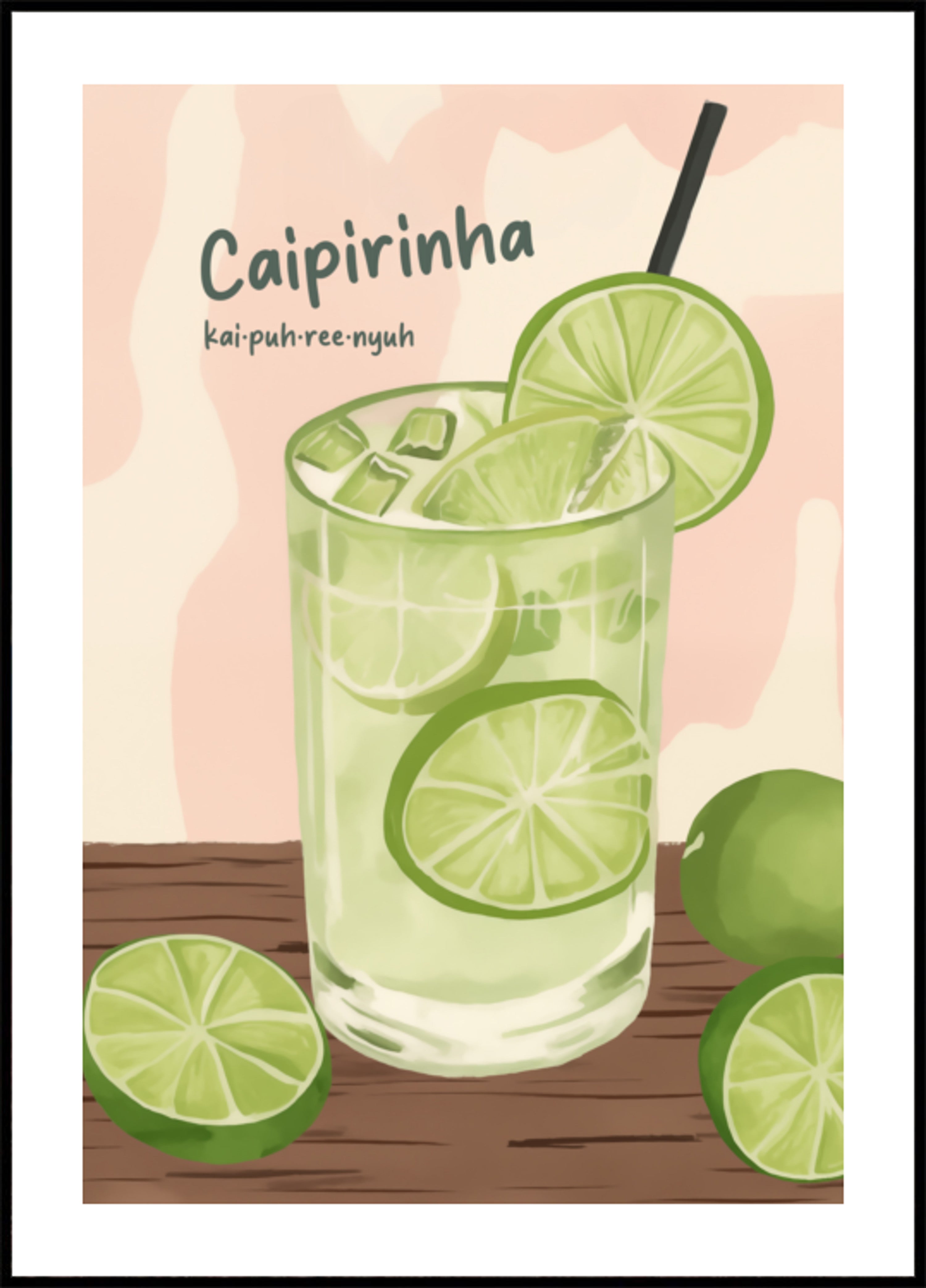 Verfrissende limoencaipirinha