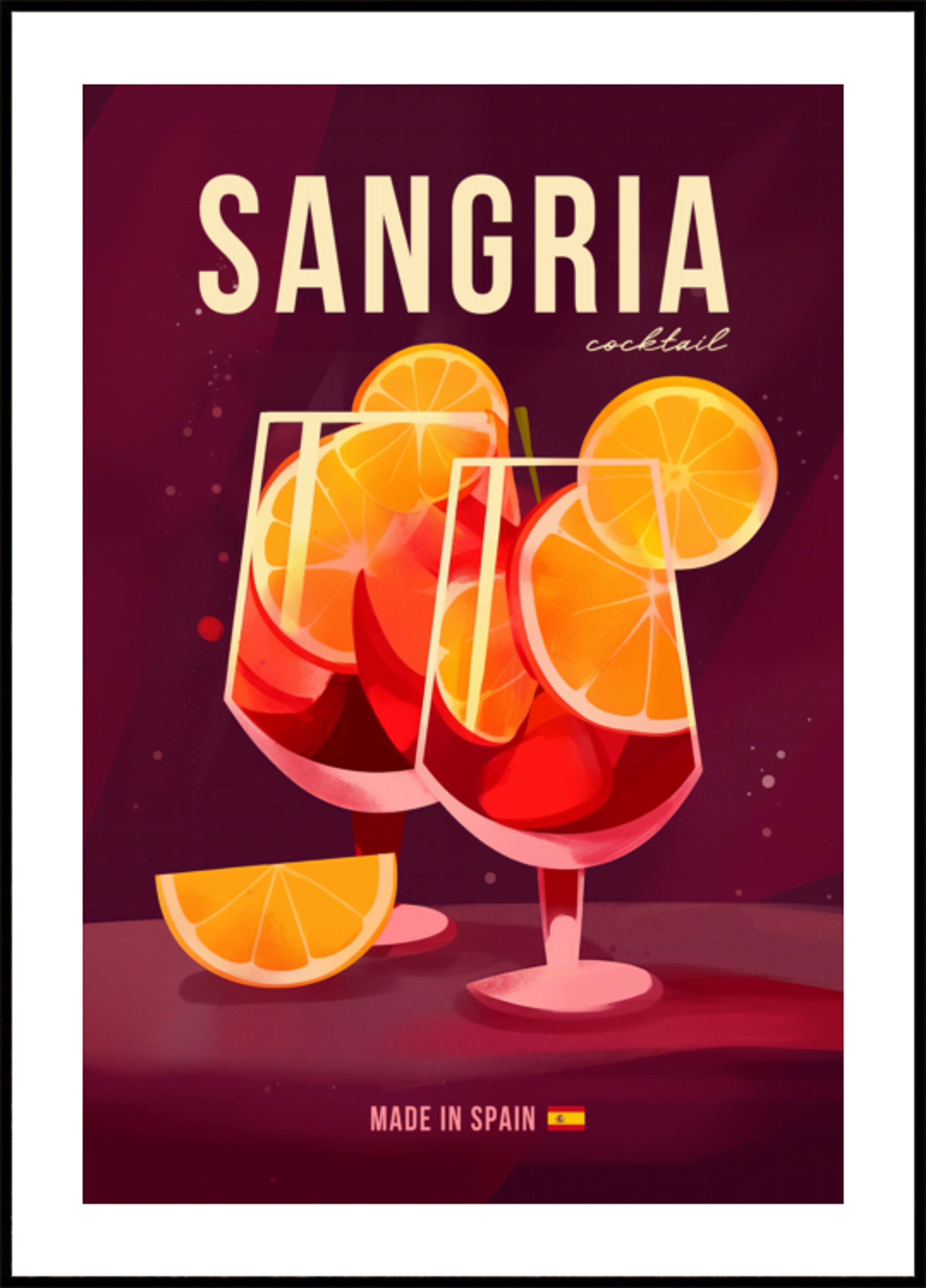 Verfrissende Sangria-cocktail