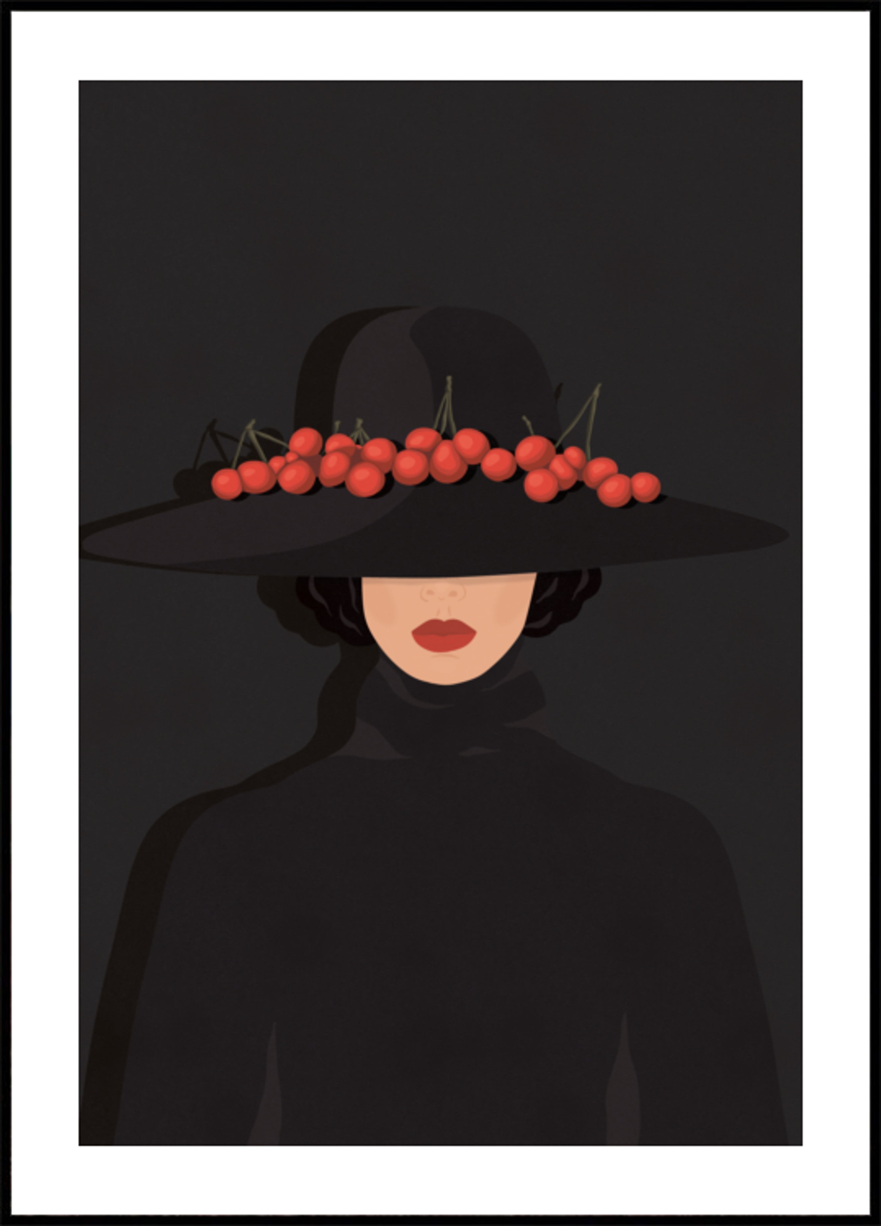 Elegante kersenvrouw