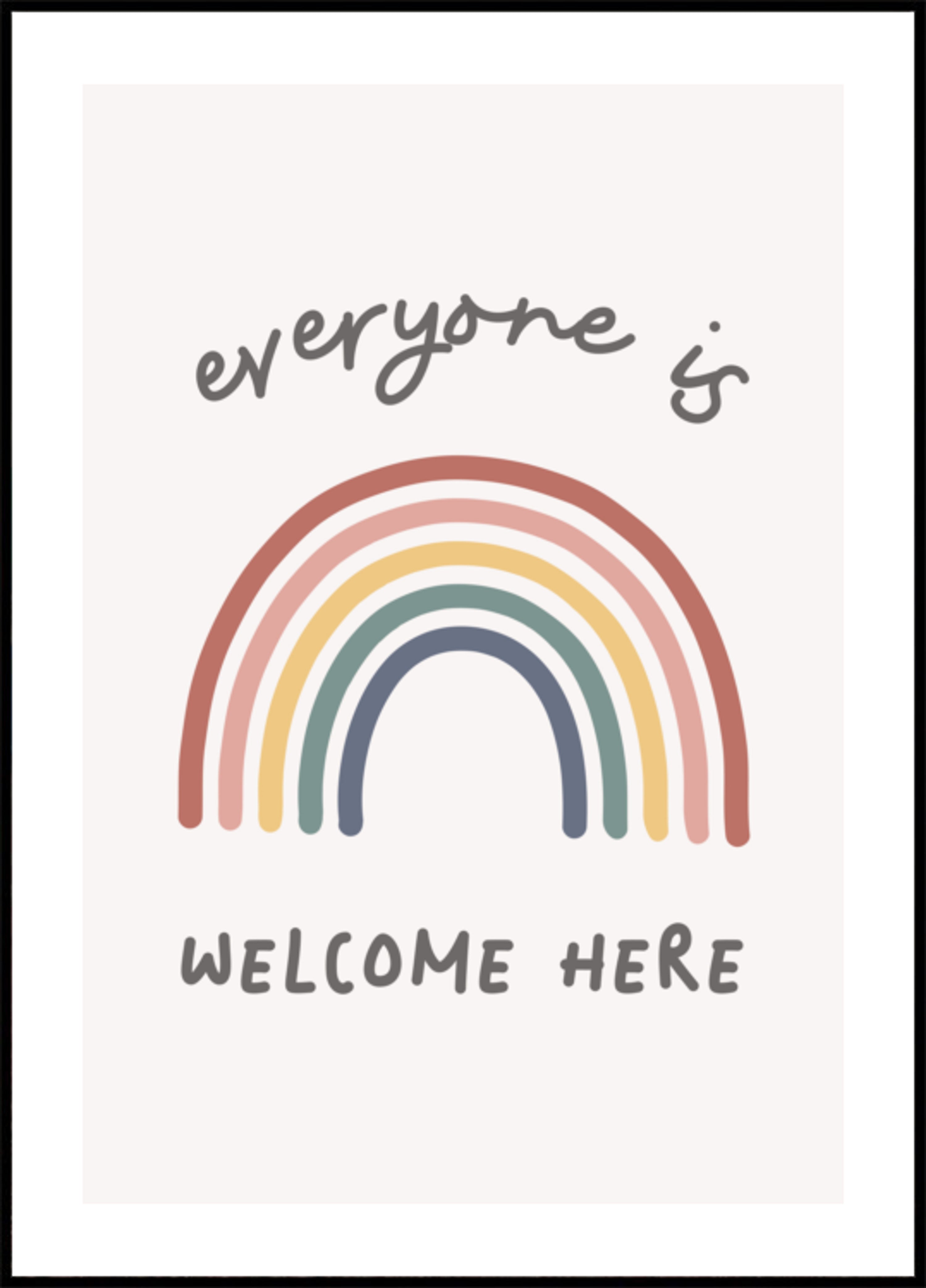 Iedereen welkom Regenboog