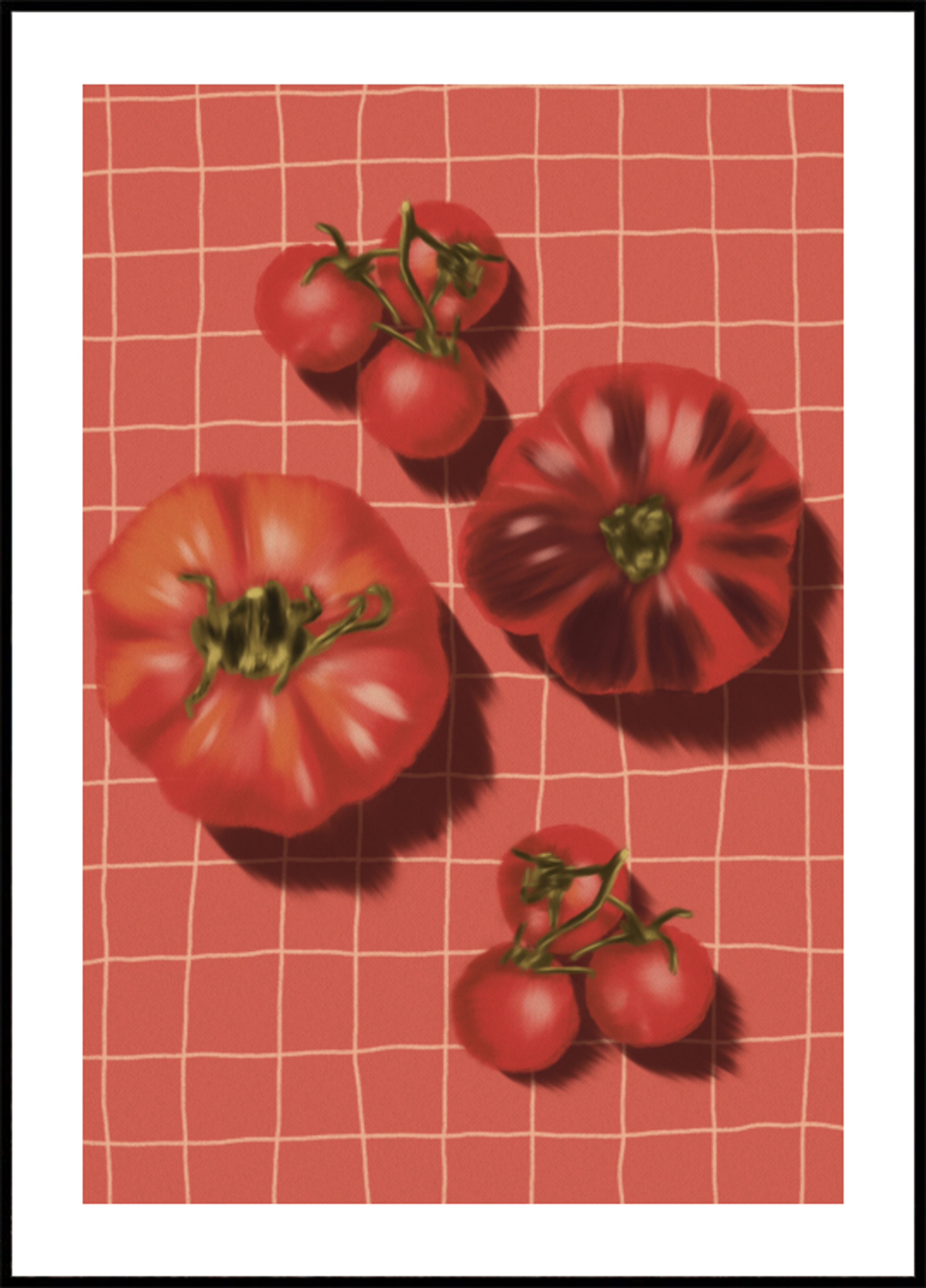 Rustieke rode tomaten