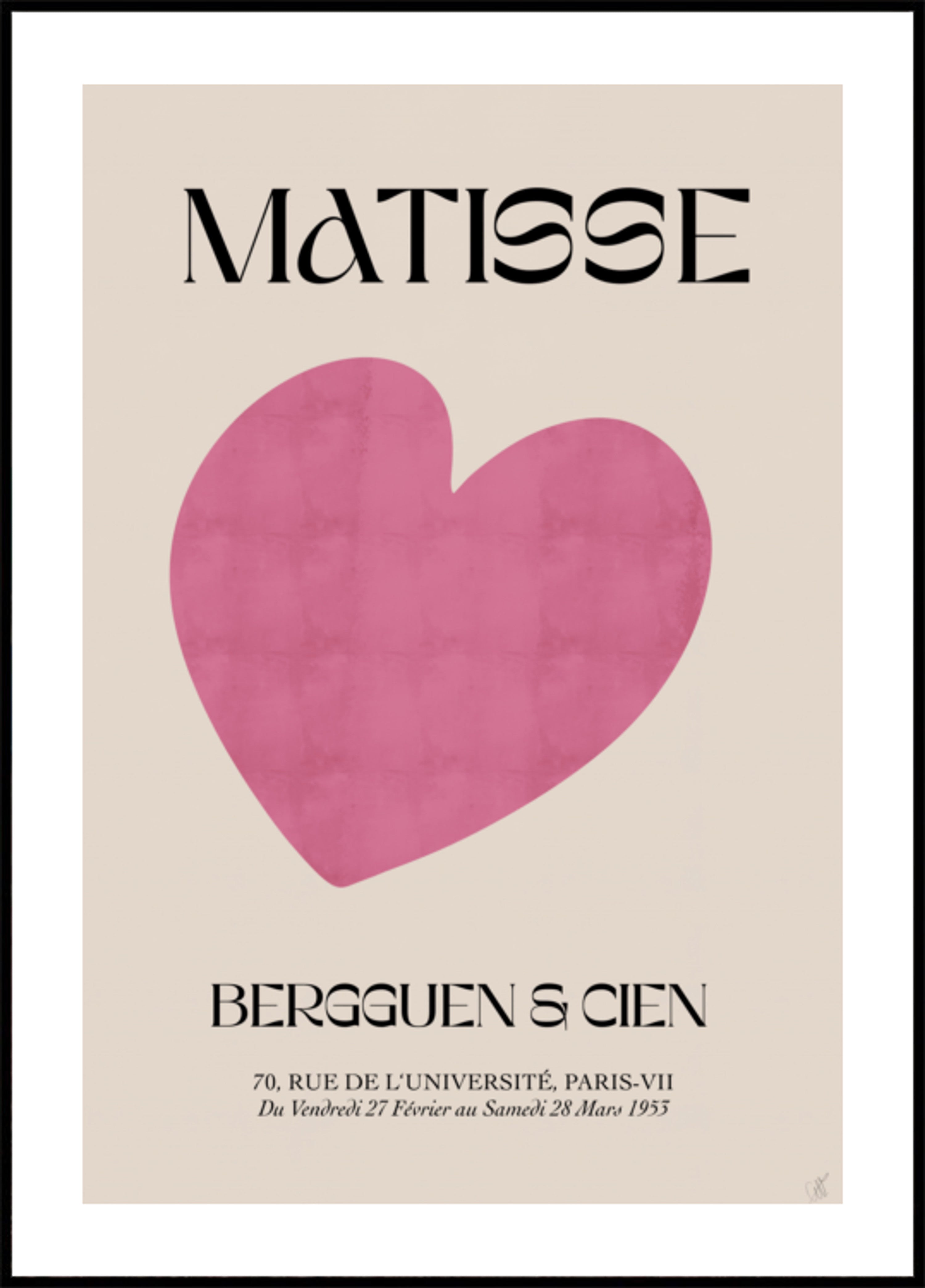 Minimaal roze hart