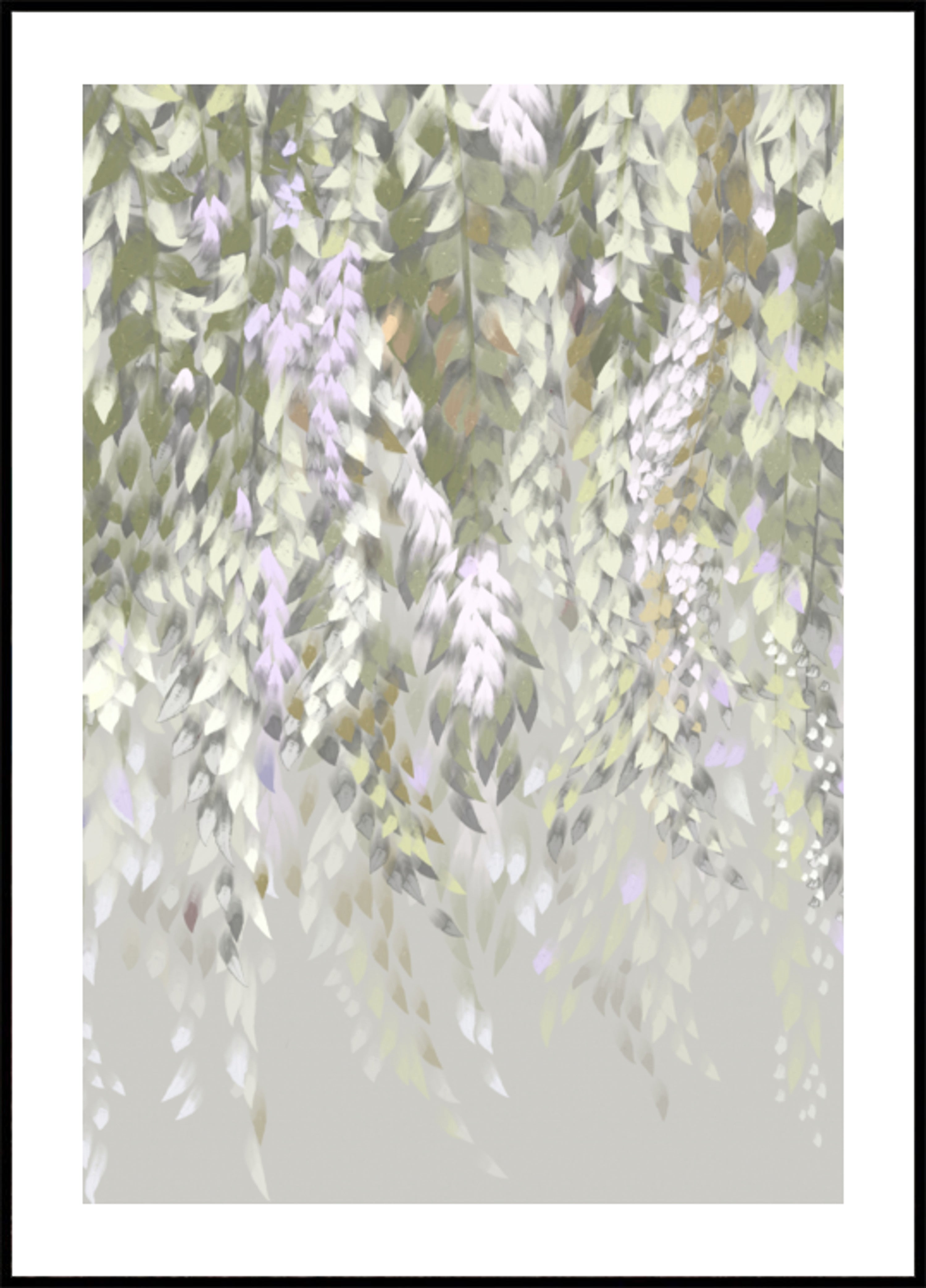 Pastelkleurige Wisteria-bloesems