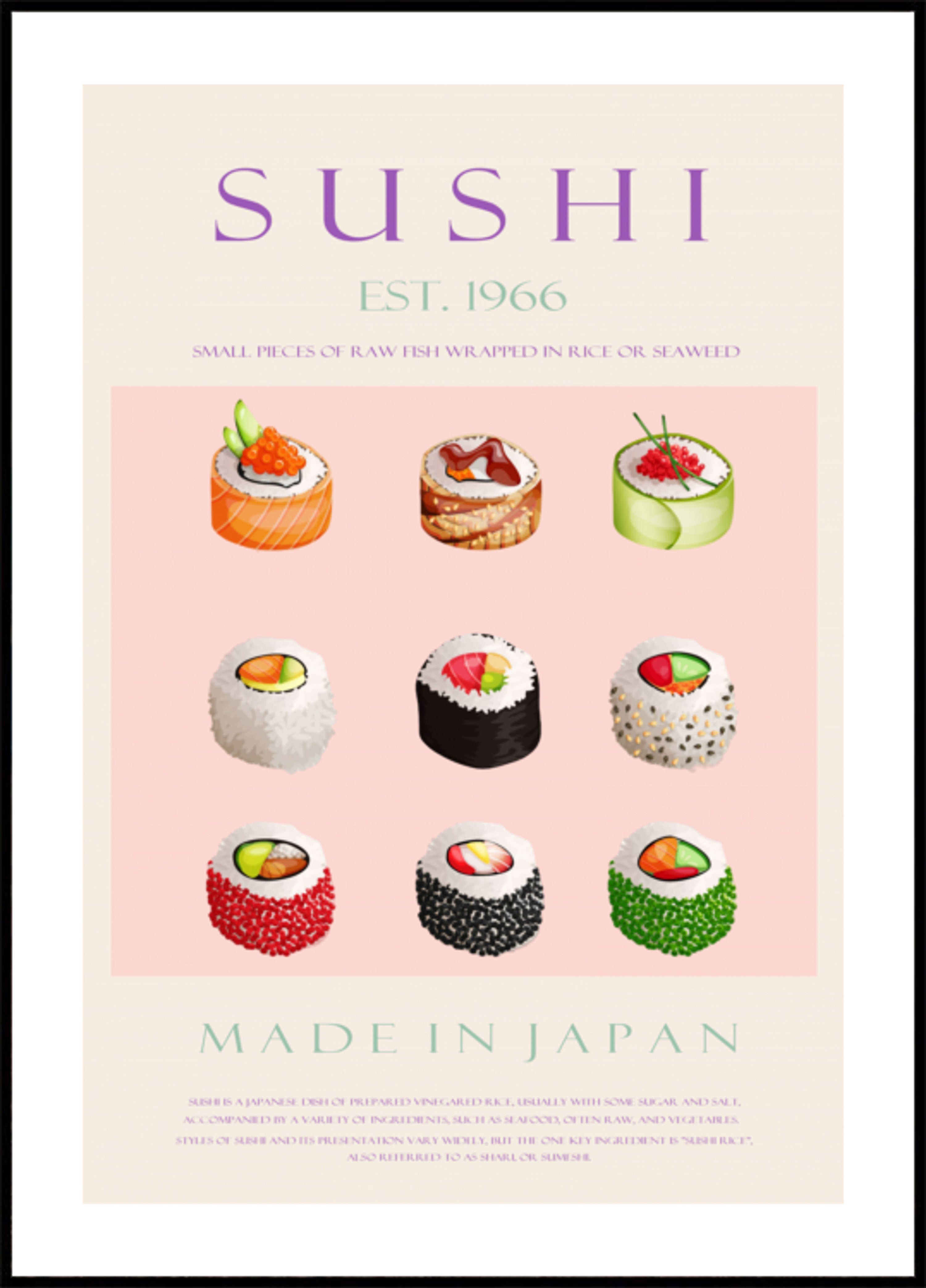 Japanse Sushi-collectie