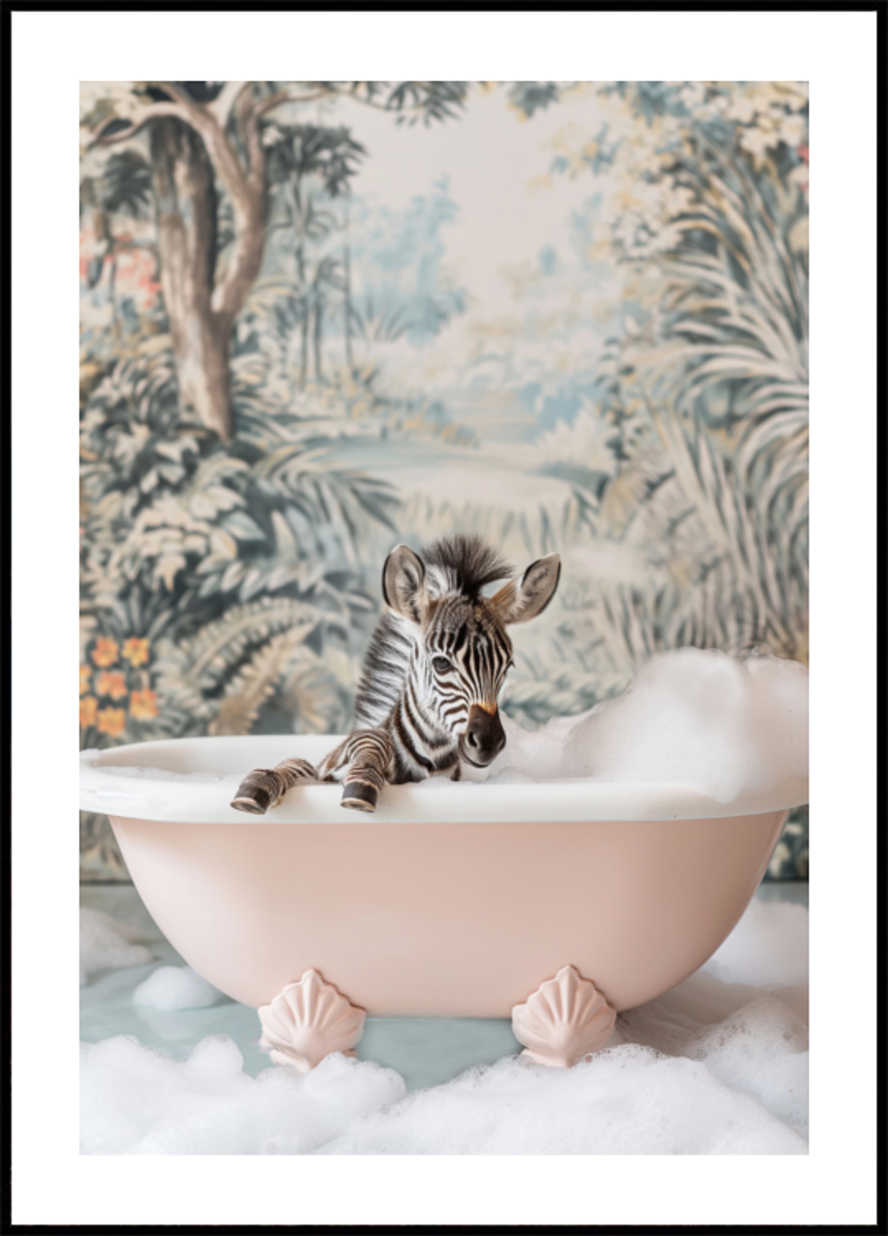 Babyzebra bubbelbad