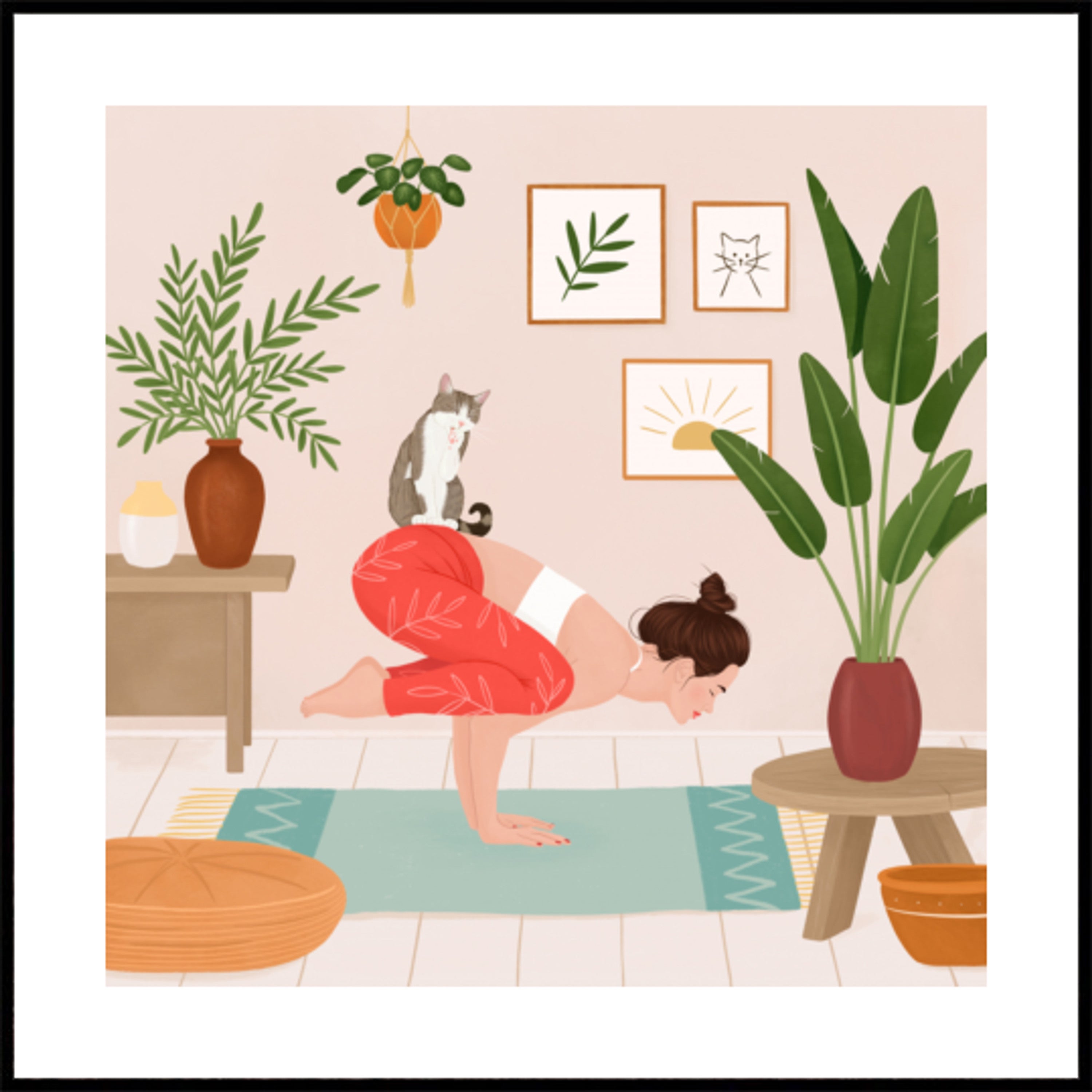 Vreedzame yogakat