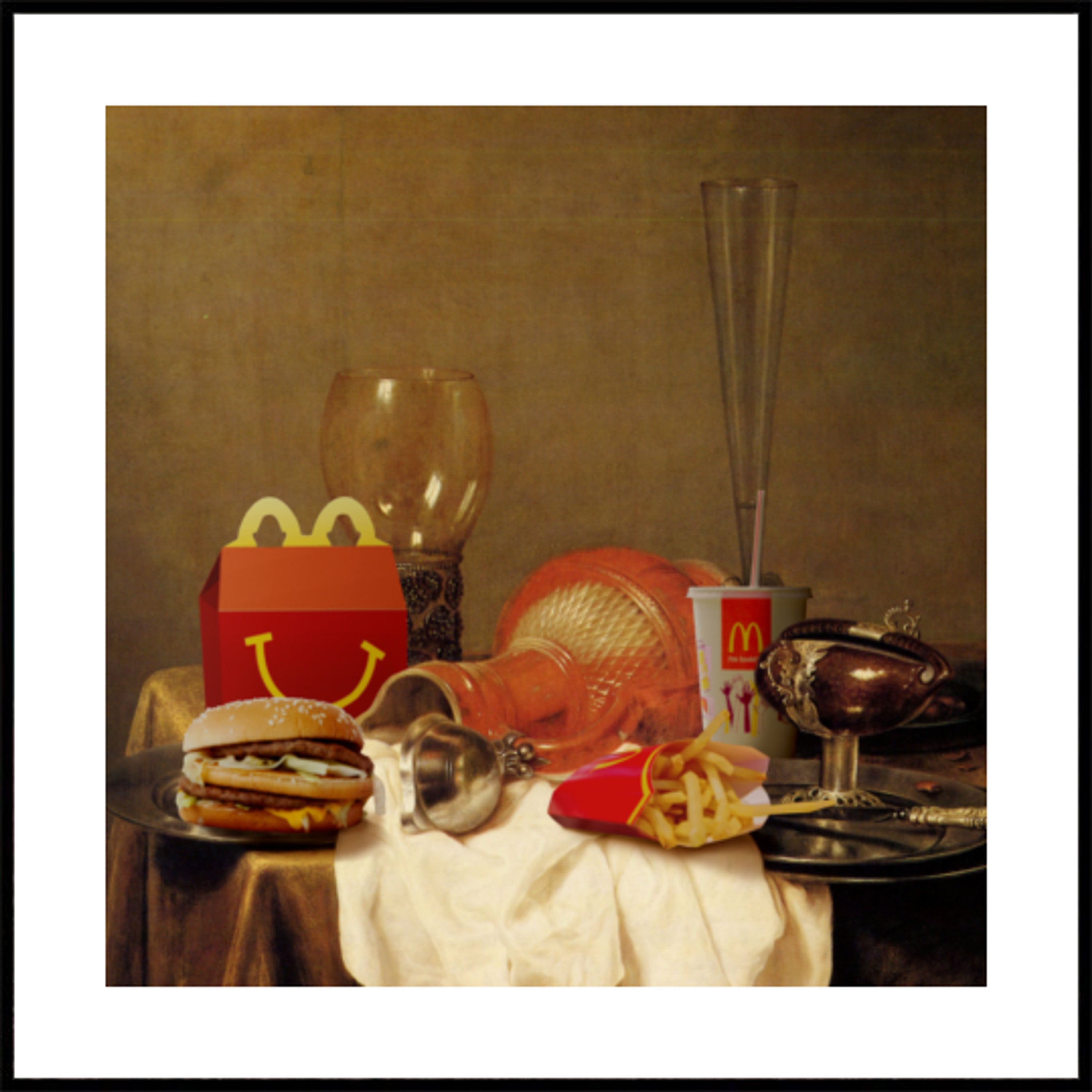 Weelderige fastfoodtafel