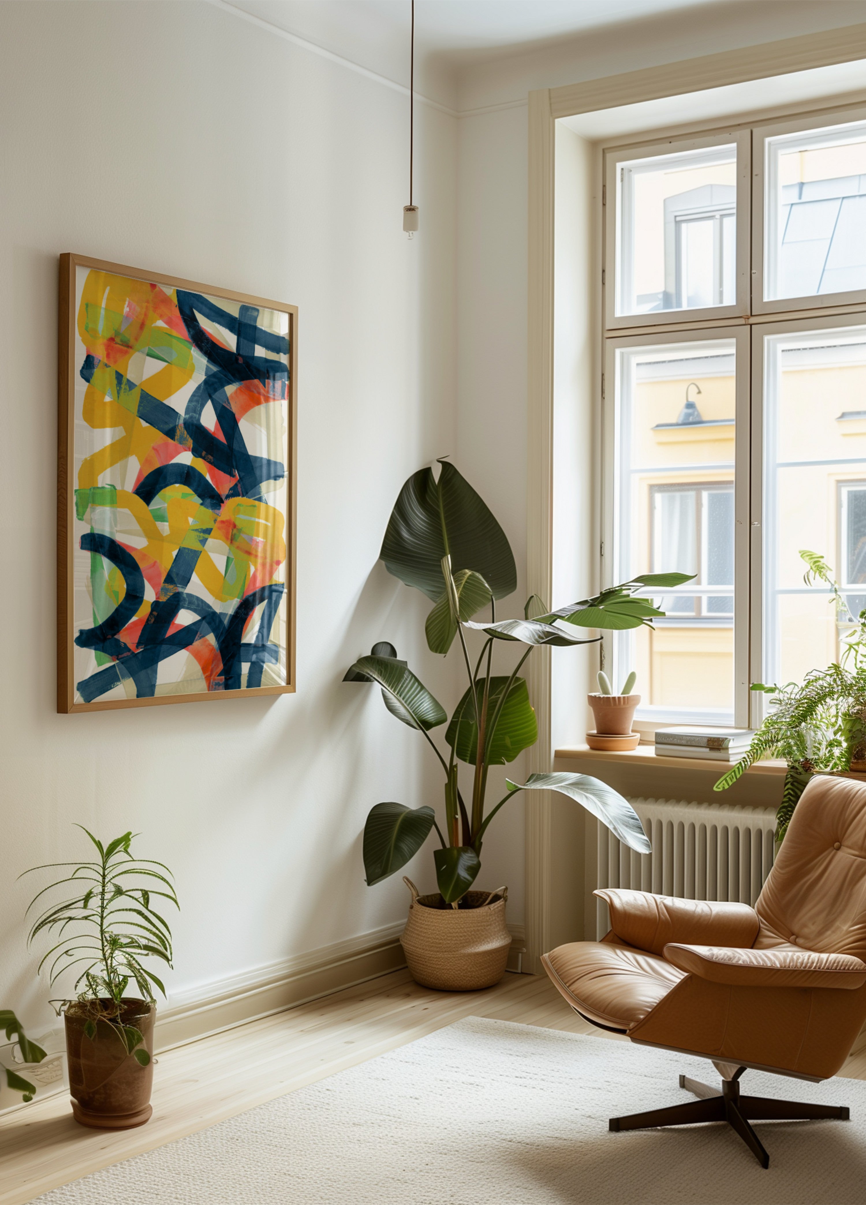 Levendige abstracte lijnen
