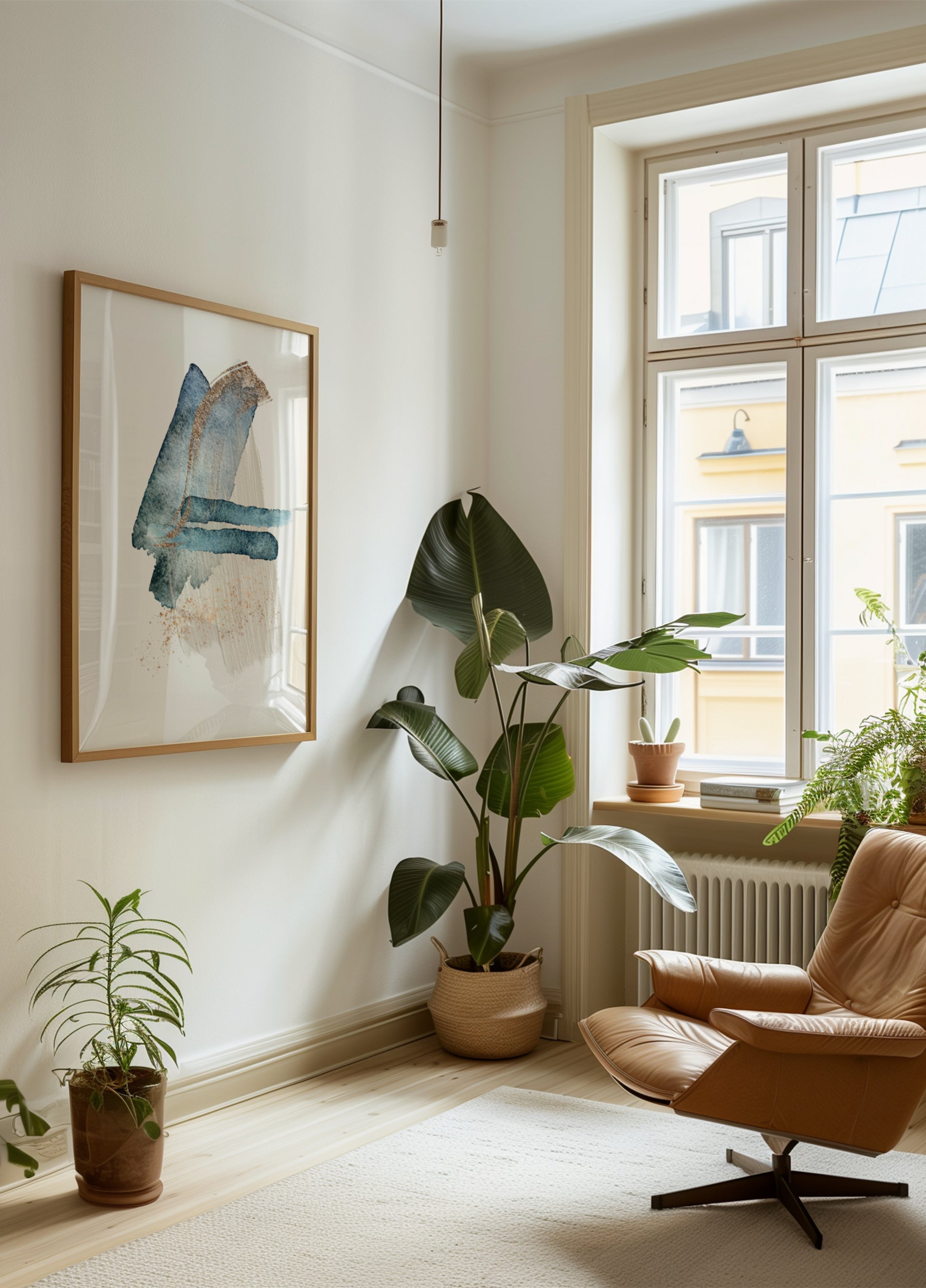 Moderne blauwgouden slagen