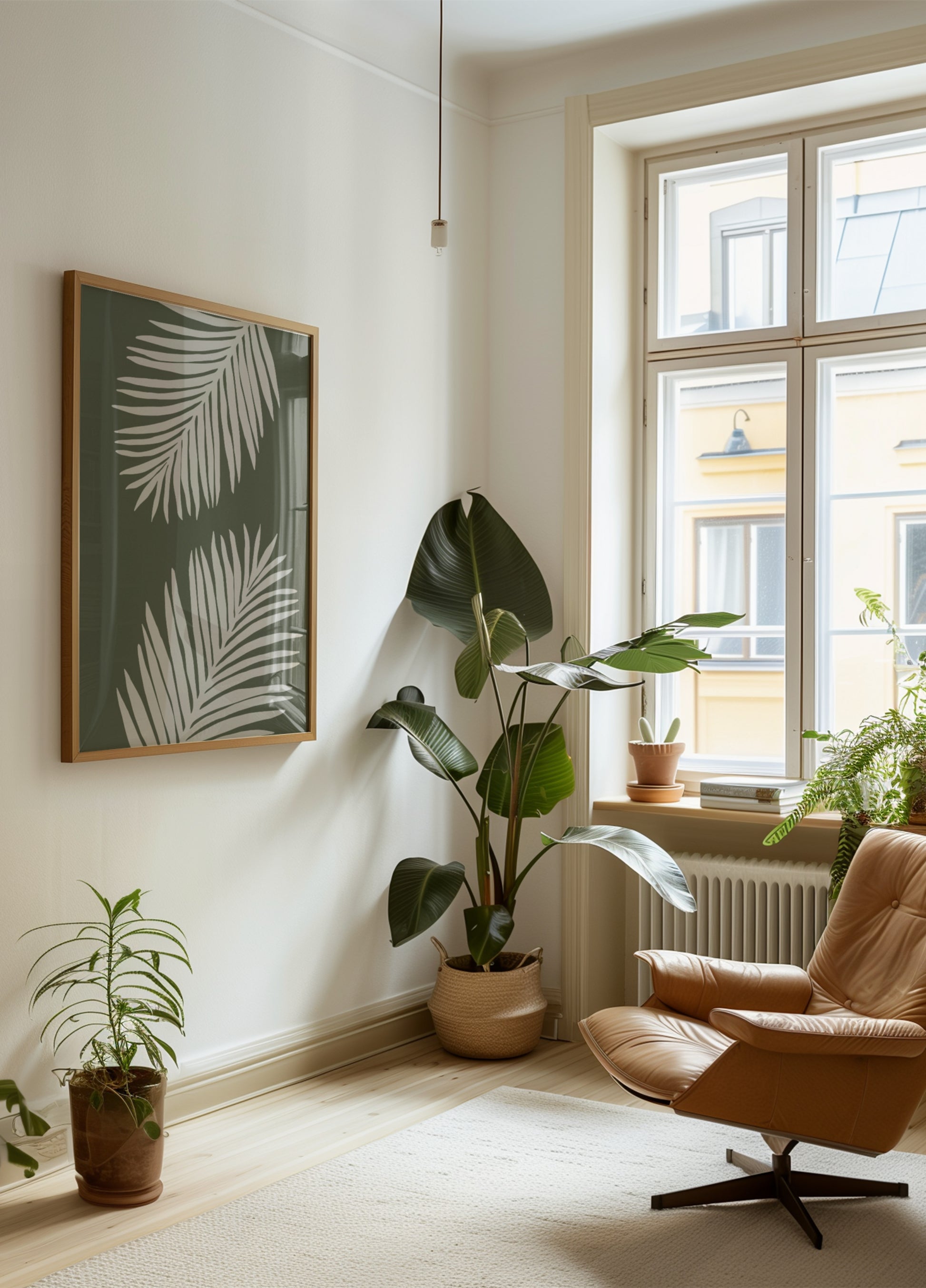 Rustige palmbladeren