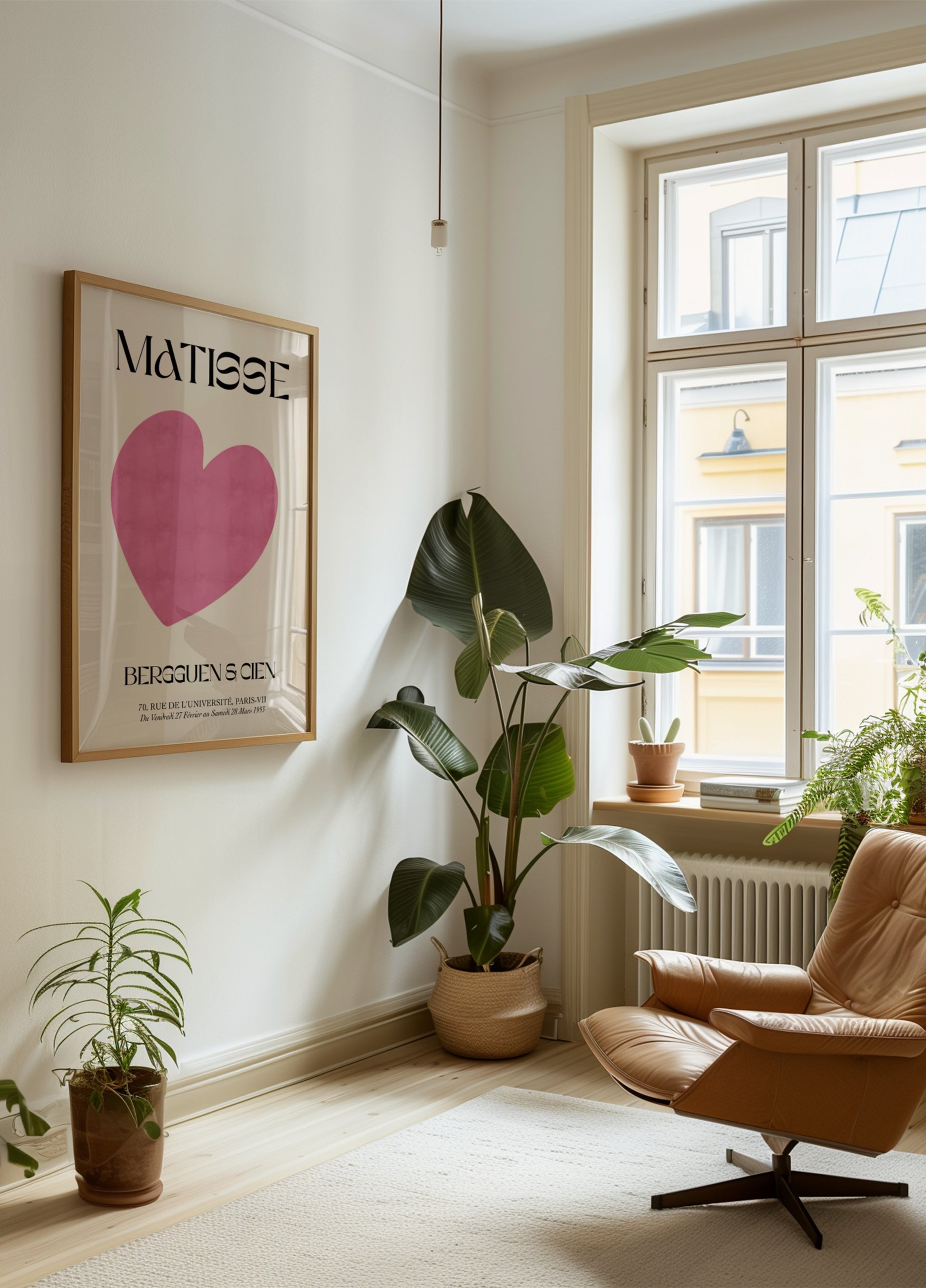 Minimaal roze hart