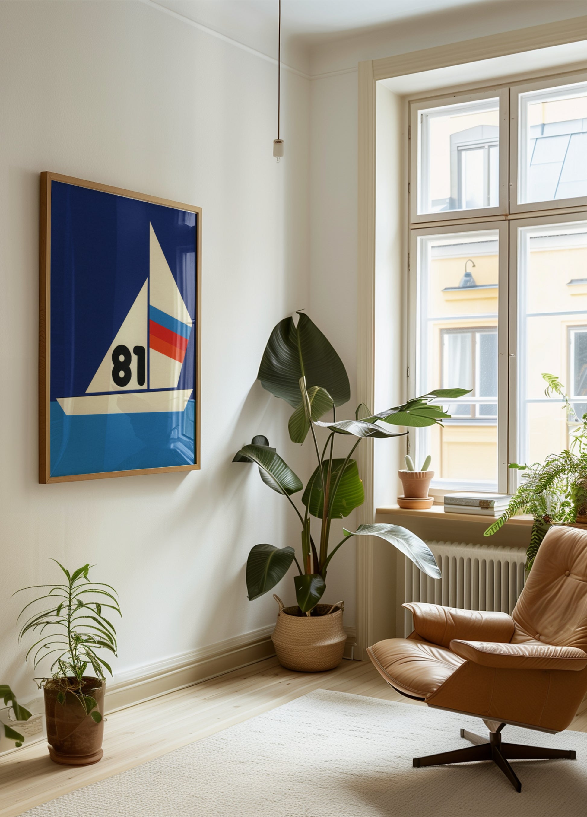 Zeilen op blauw water 81