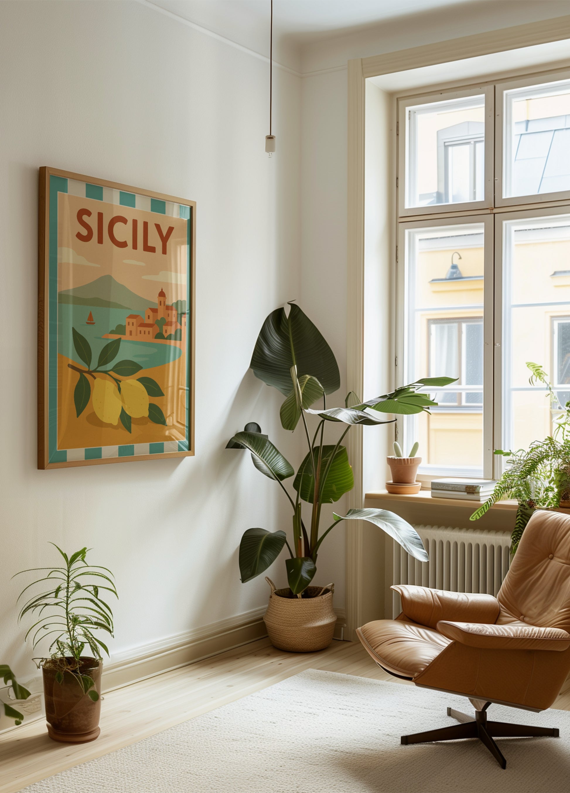 Siciliaanse citroenen kustplaatsje